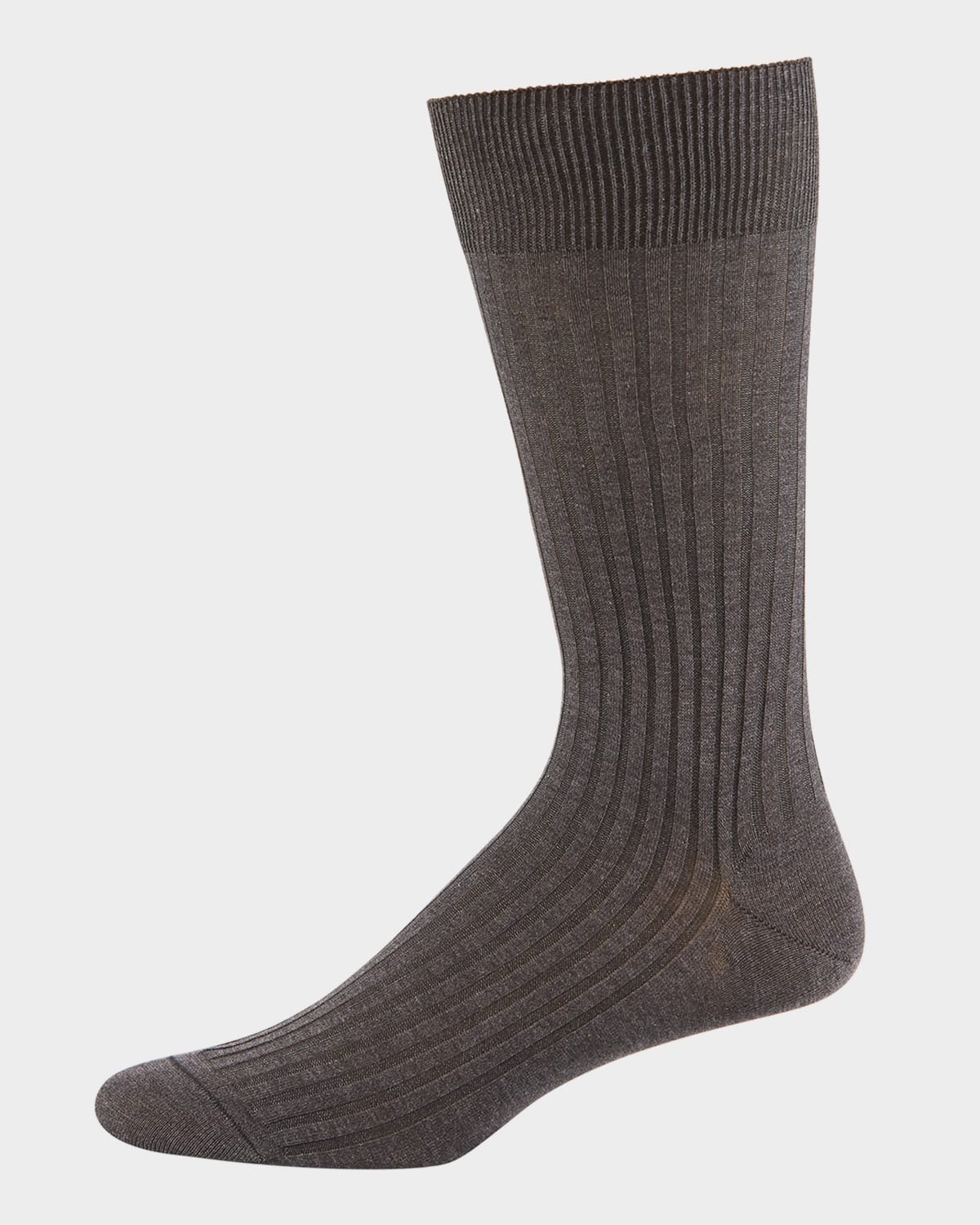 Men's Danvers Ribbed Cotton Mid-Calf Socks