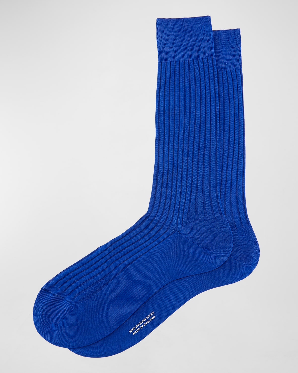 Men's Danvers Ribbed Cotton Mid-Calf Socks