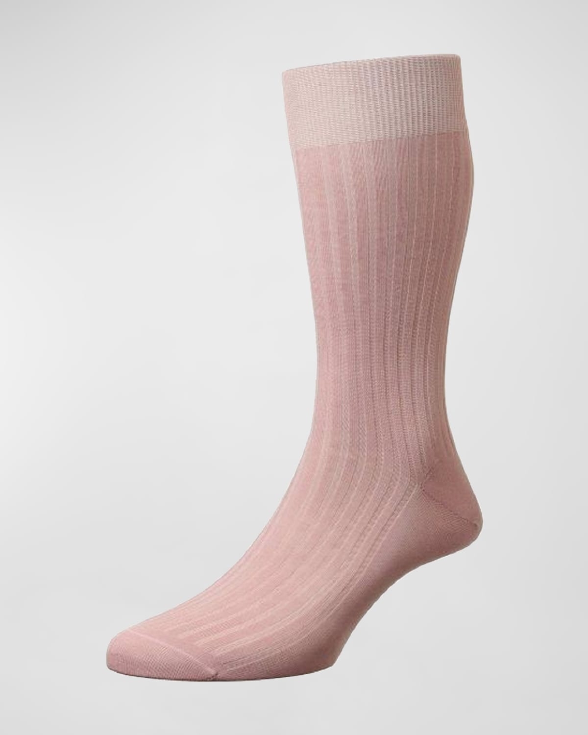 Mid-Calf Stretch-Lisle Dress Socks