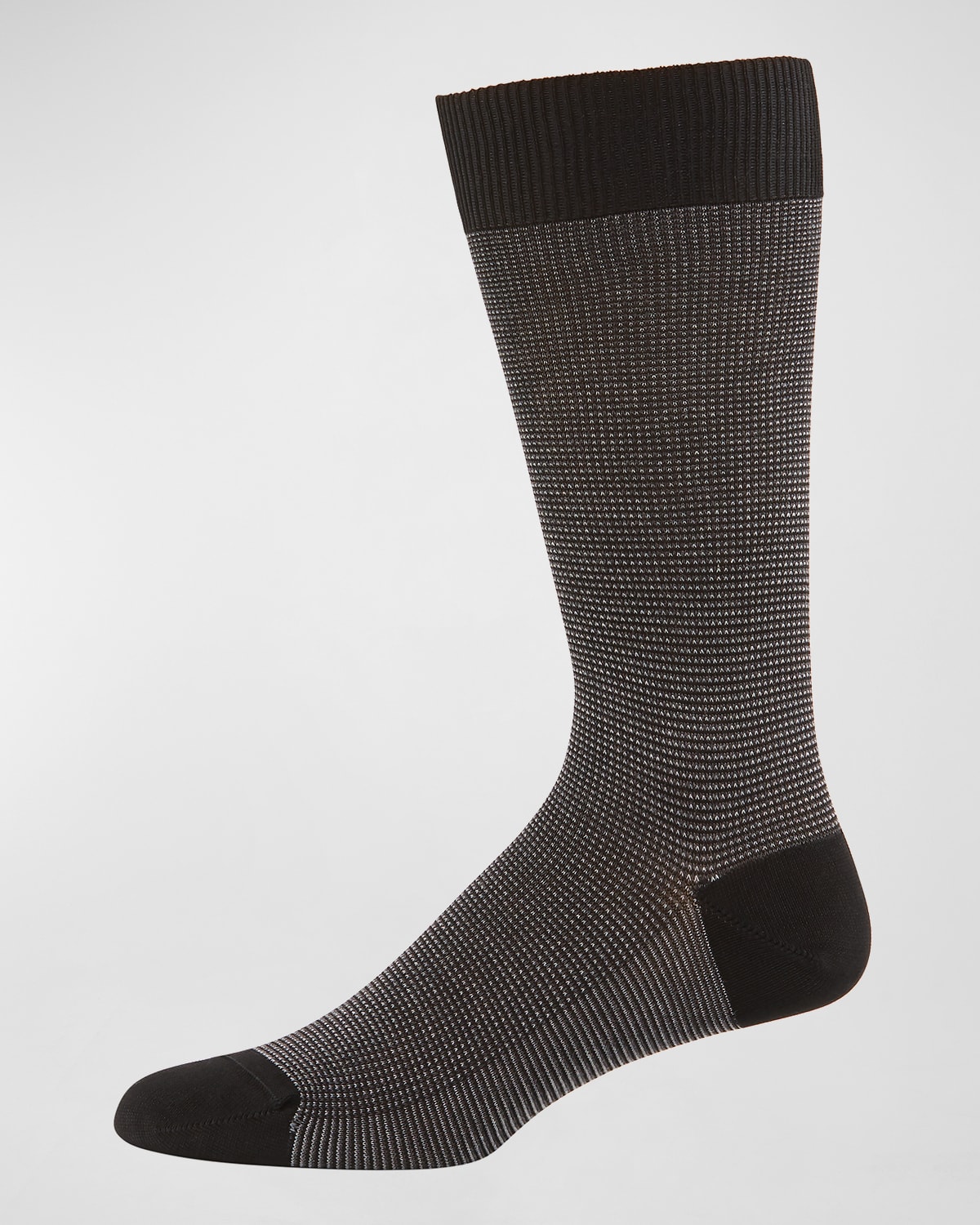 Pantherella Men's Tewkesbury Birdseye Socks In Black