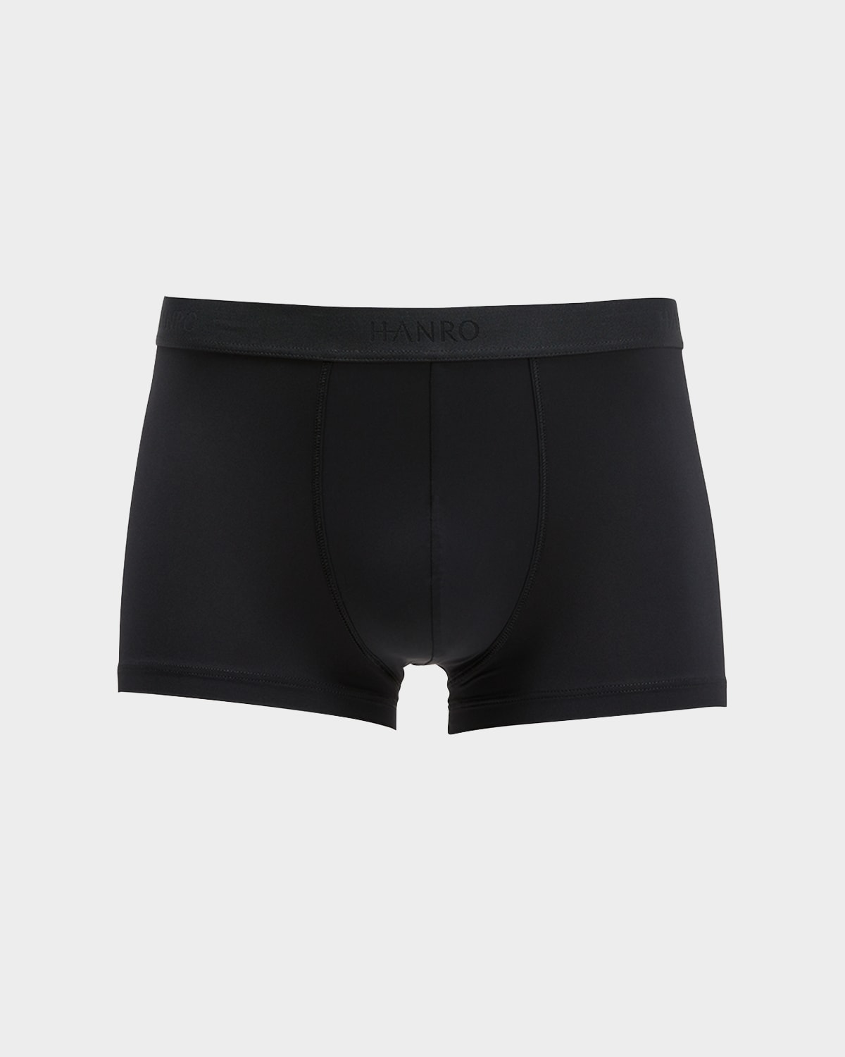 Hanro Natural Function Stretch-jersey Boxer Briefs In Black