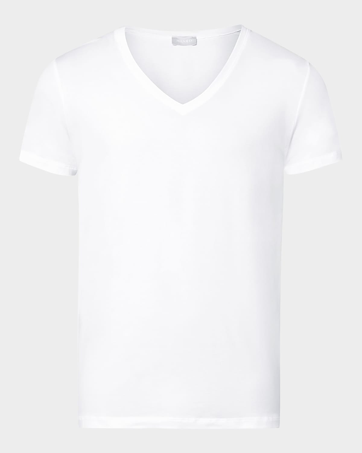 Shop Hanro Cotton Superior V-neck T-shirt In White