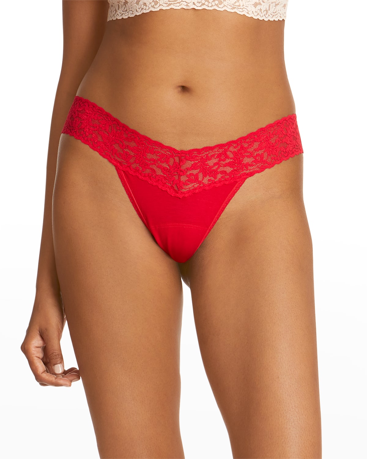 Hanky Panky Low Rise Thong In Apricot Glow