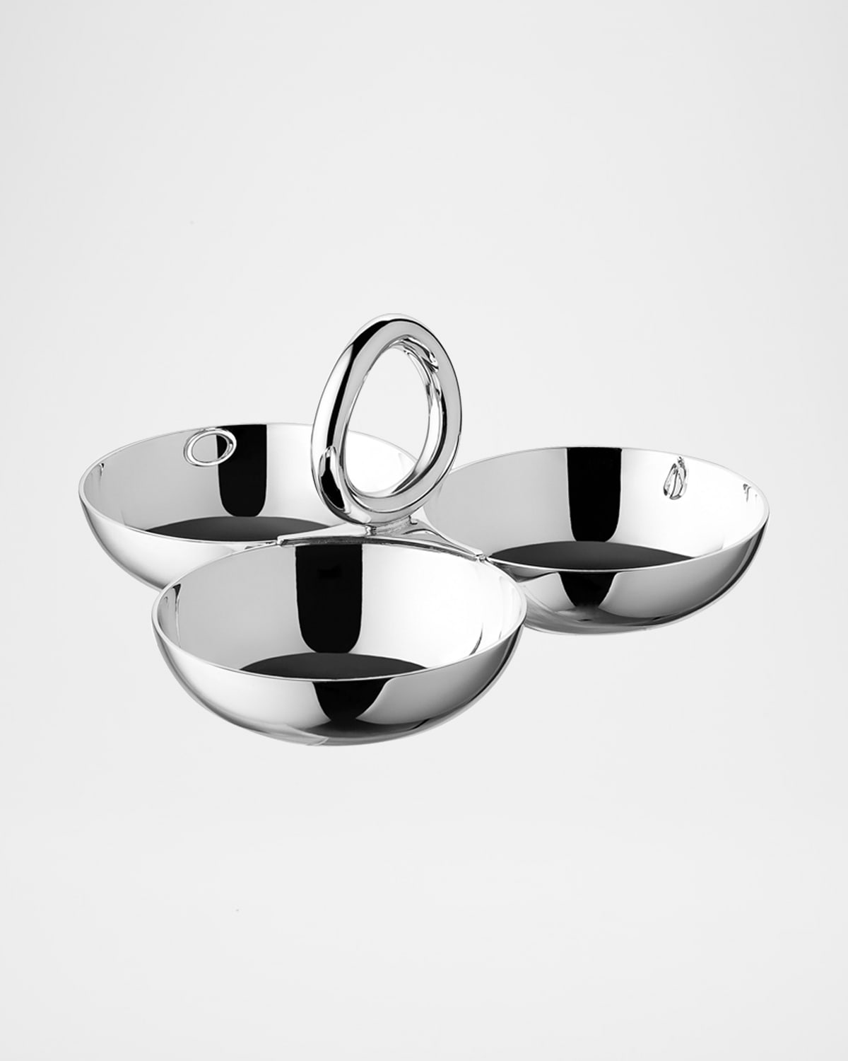 Christofle Vertigo Small Three-bowl Silver-plated Tray 8cm