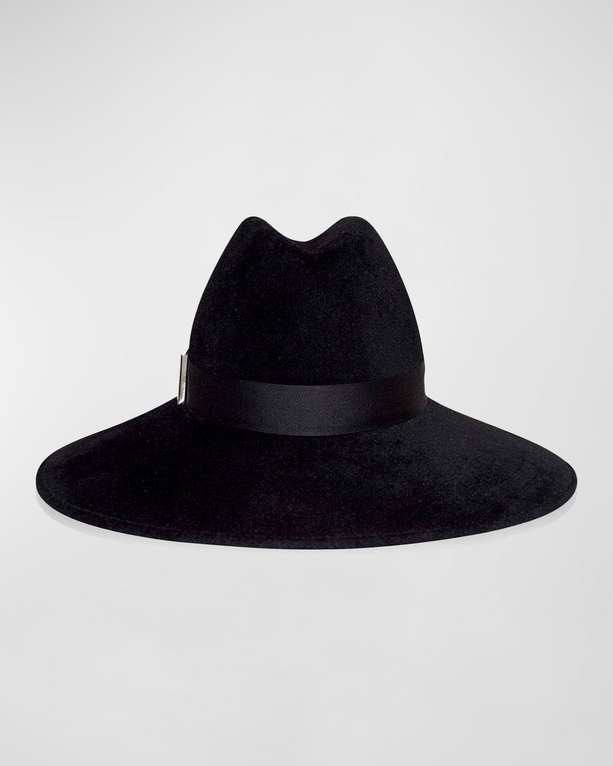 Requiem Handmade Rabbit Felt Wide-Brim Fedora Hat