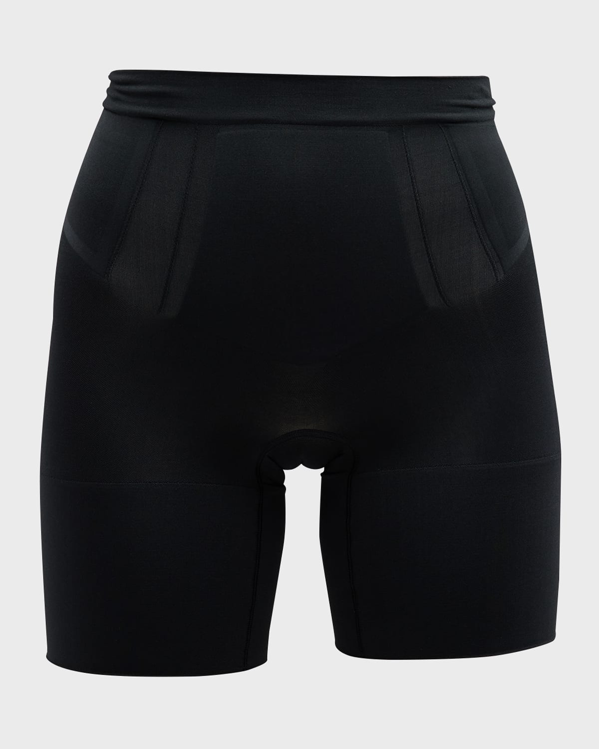 SPANX OnCore Mid-Thigh Short in Very Black