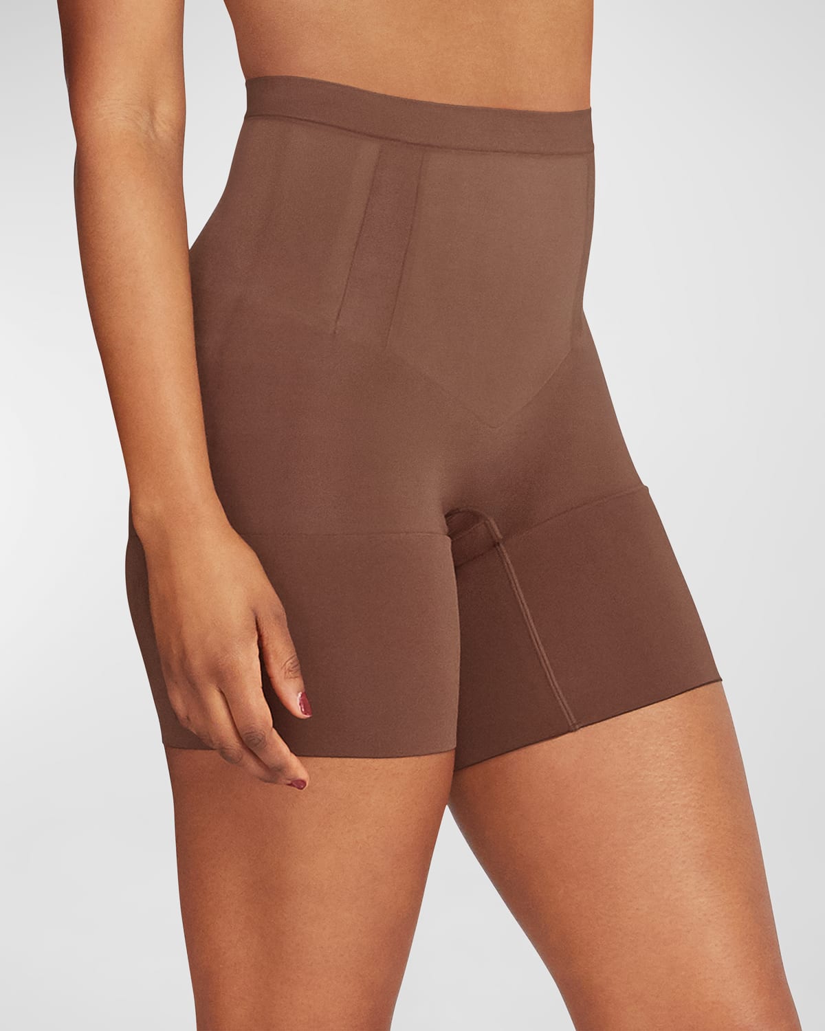 Spanx Thinstincts 2.0 Shaping Girlshort In Chestnut Brown In Chestnut Brown