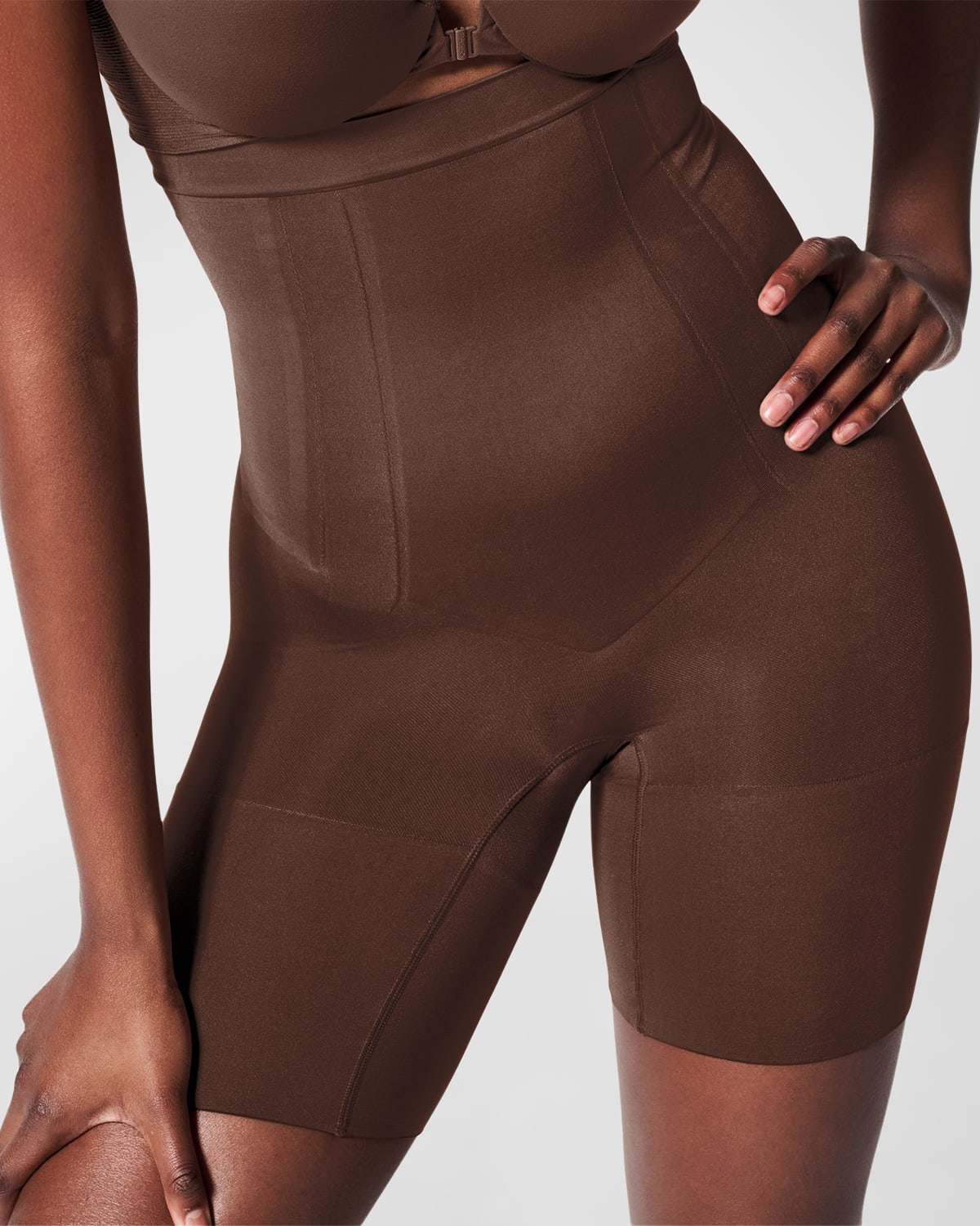Spanx Thinstincts 2.0 Firm-control Girl Short In Chestnut Brown