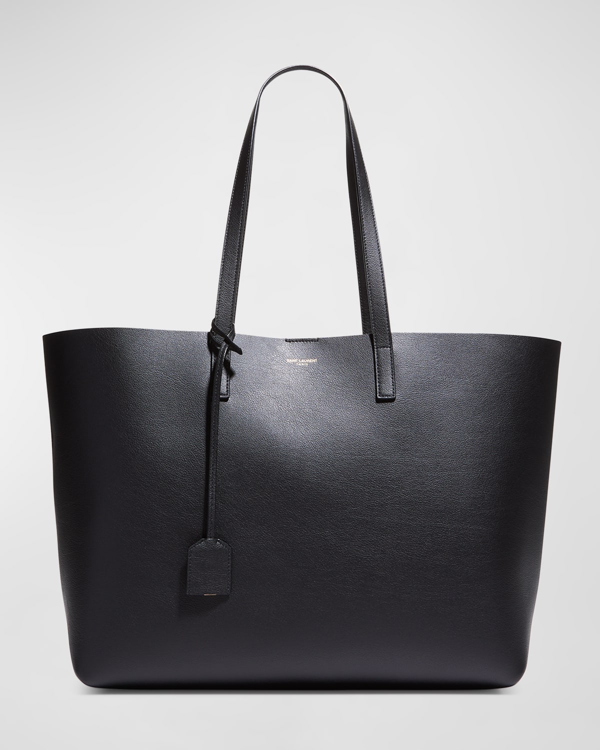 Saint Laurent grained-effect Tote Bag - Black