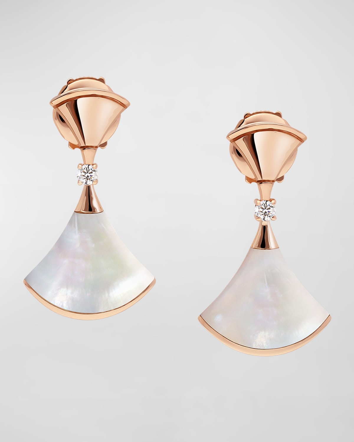 BVLGARI Divas' Dream 18k Rose Gold Mother-of-Pearl Earrings