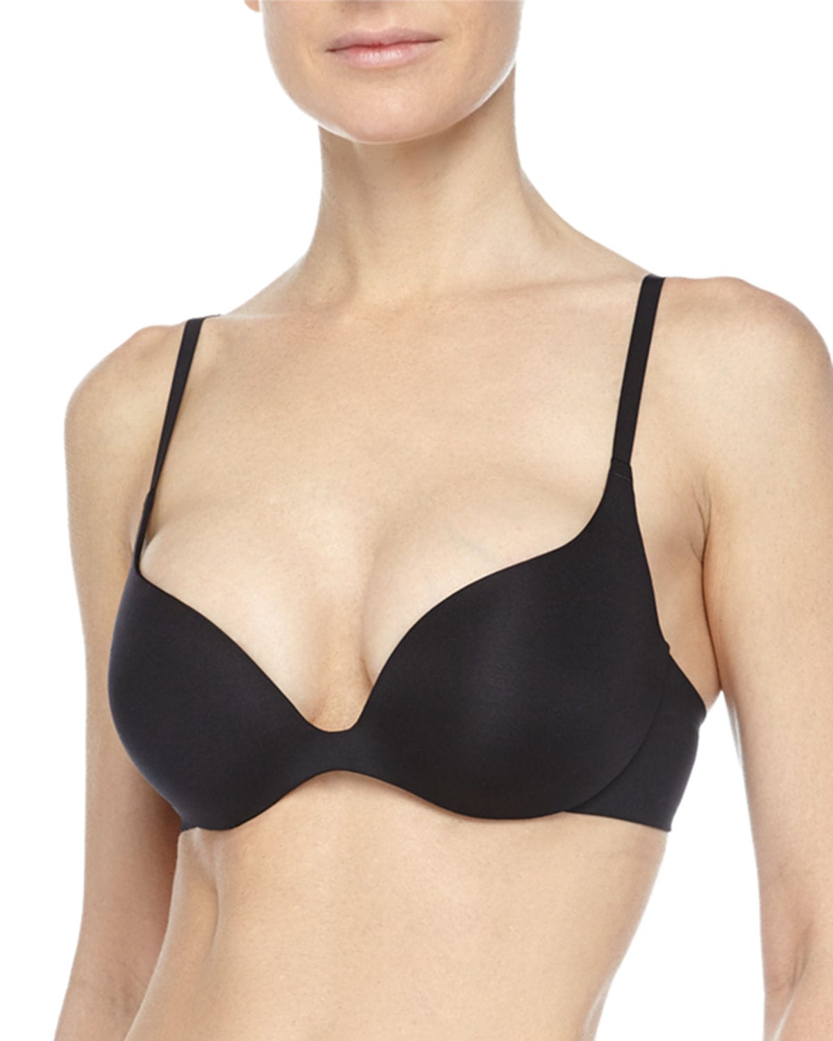 Wacoal Intuition Push-up Plunge Bra In Black