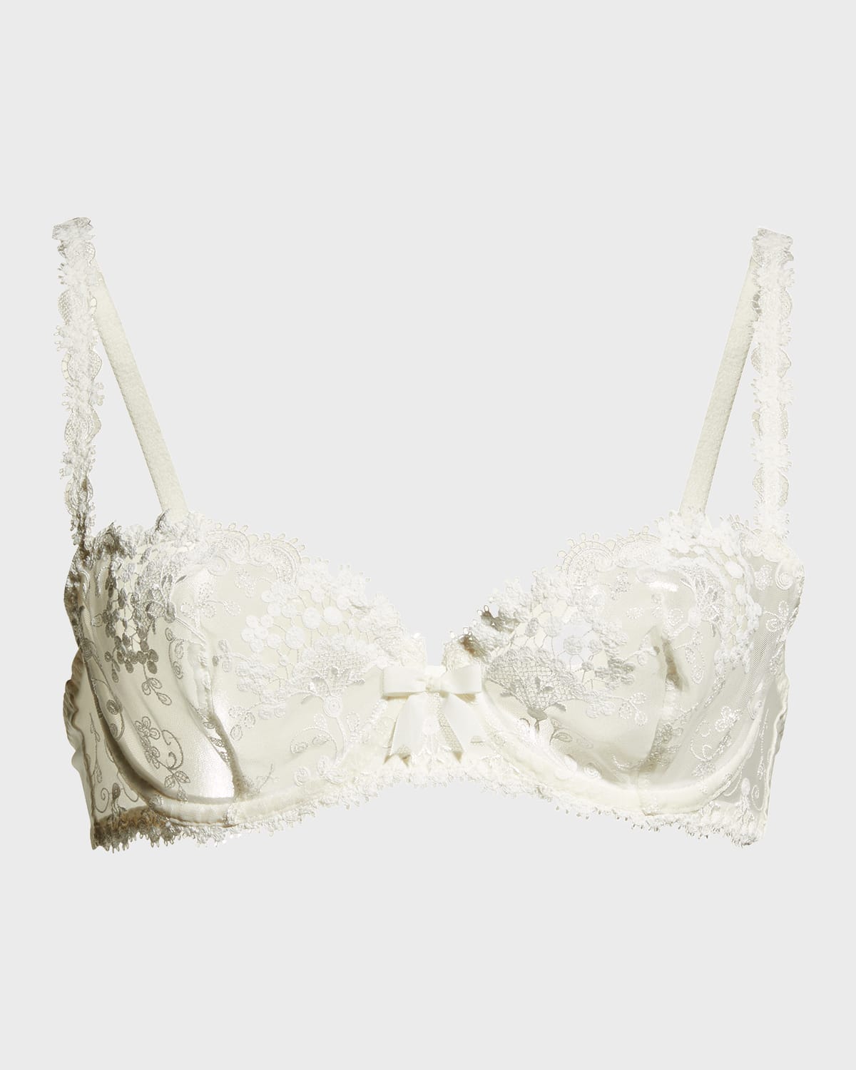 SIMONE PÉRÈLE Wish black lace half-cup bra