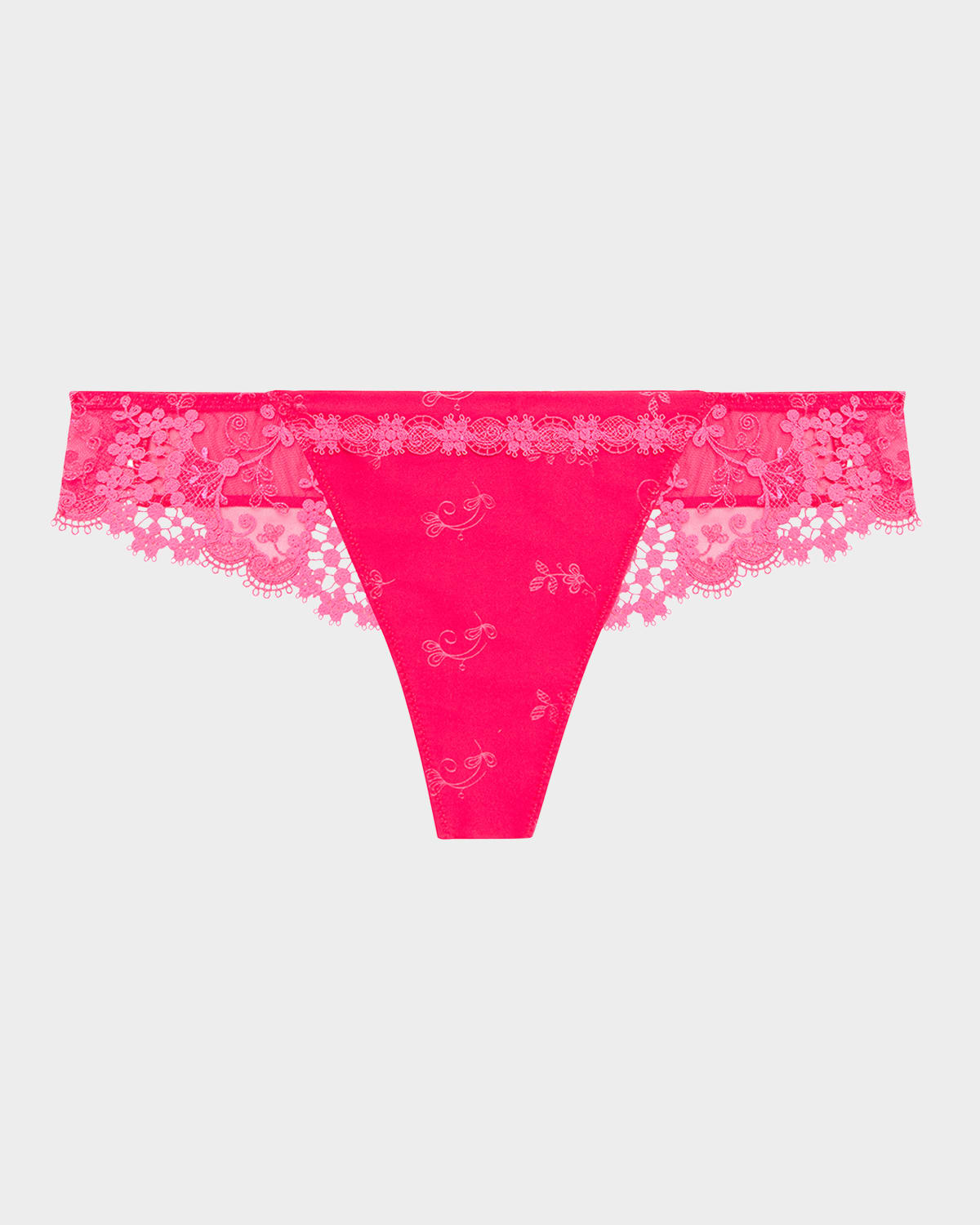 Simone Perele Simone Pérèle Wish Satin Thong In Fabulous Pink