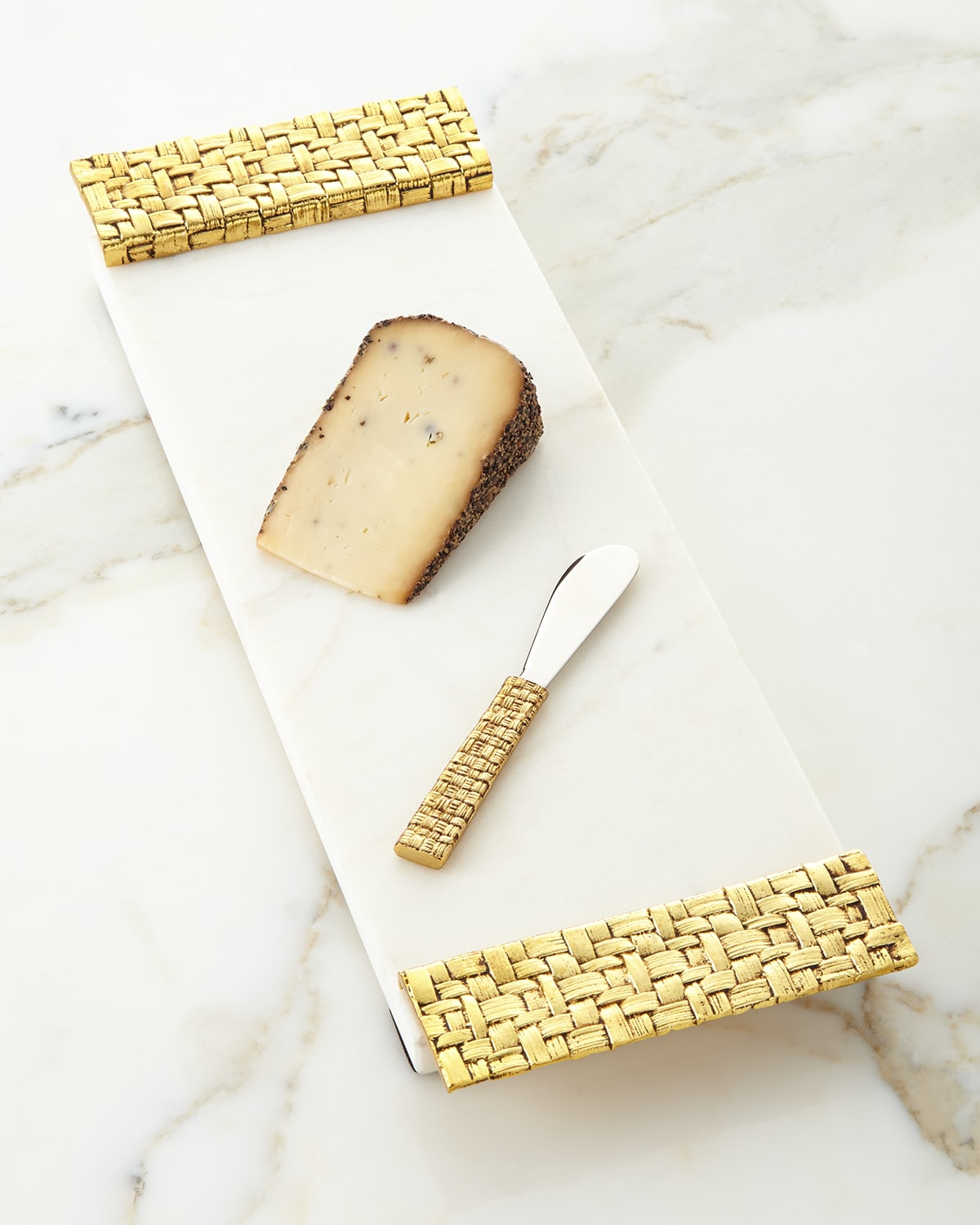 Michael Aram Palm Cheese Board With Spreader In Neutral