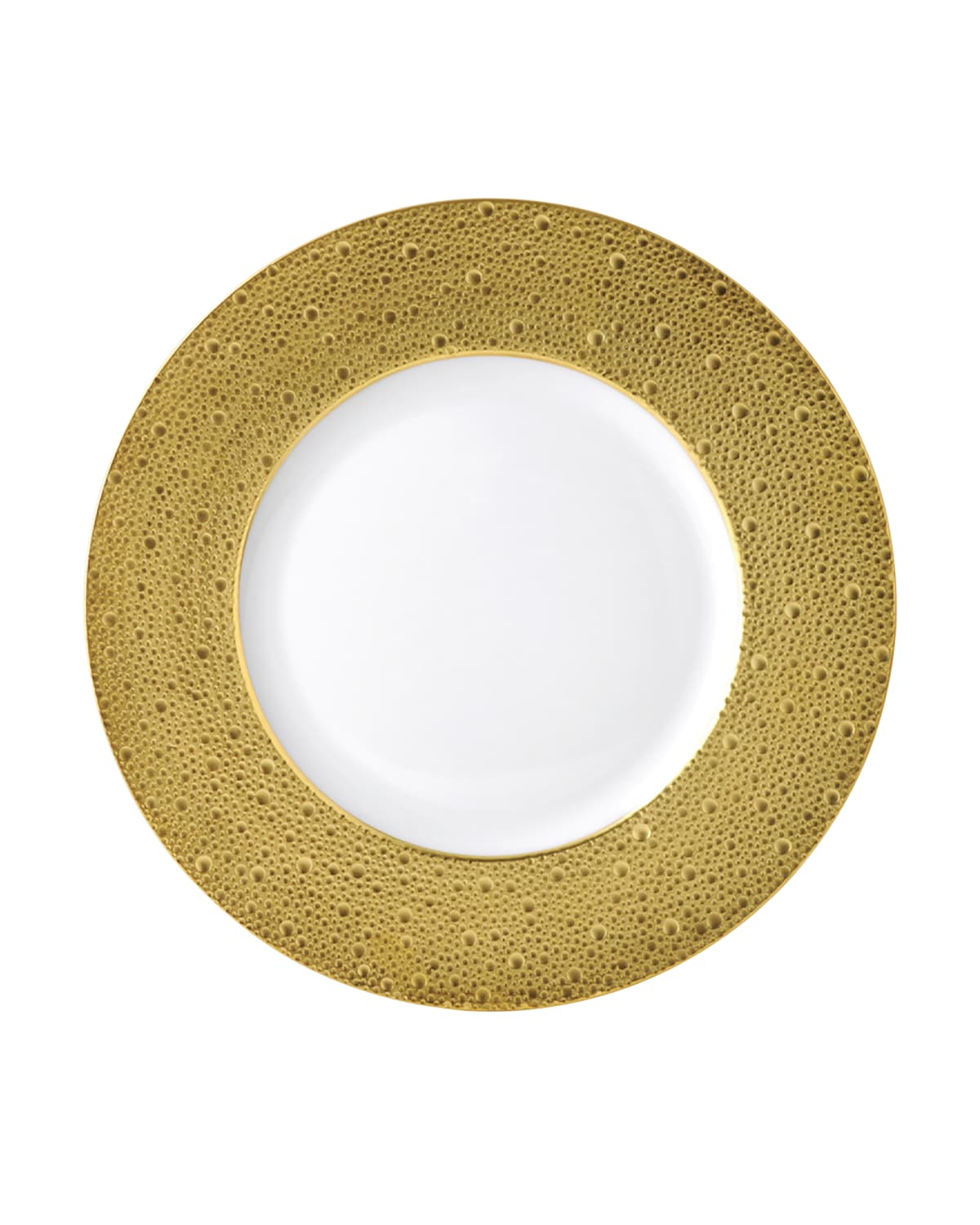 Shop Bernardaud Ecume Gold Charger Plate In White, Gold