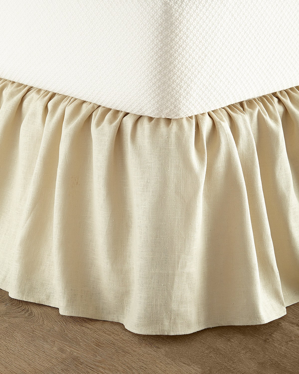 Sherry Kline Home King Monterey Solid-color Dust Skirt In Tan