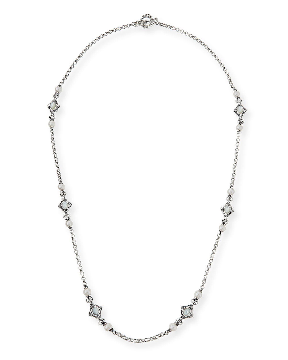 Pearl & Mother-of-Pearl Long Necklace