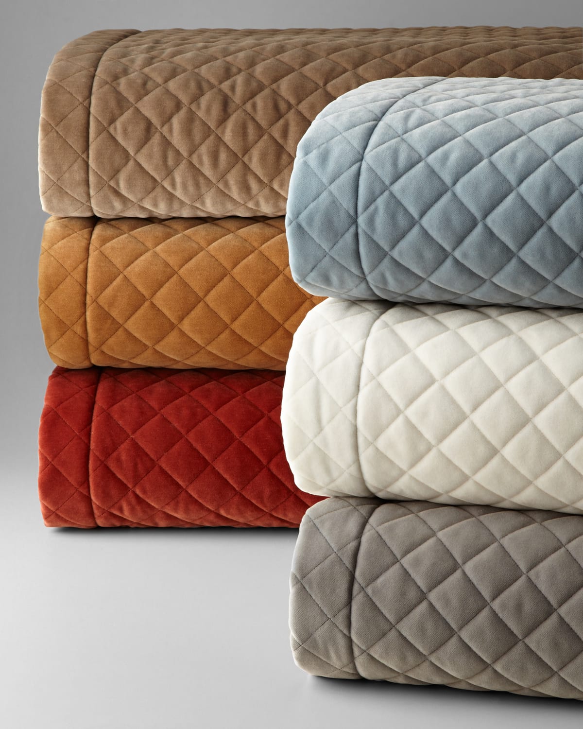 Austin Horn Collection Elite European Quilted Velvet Sham In Multi