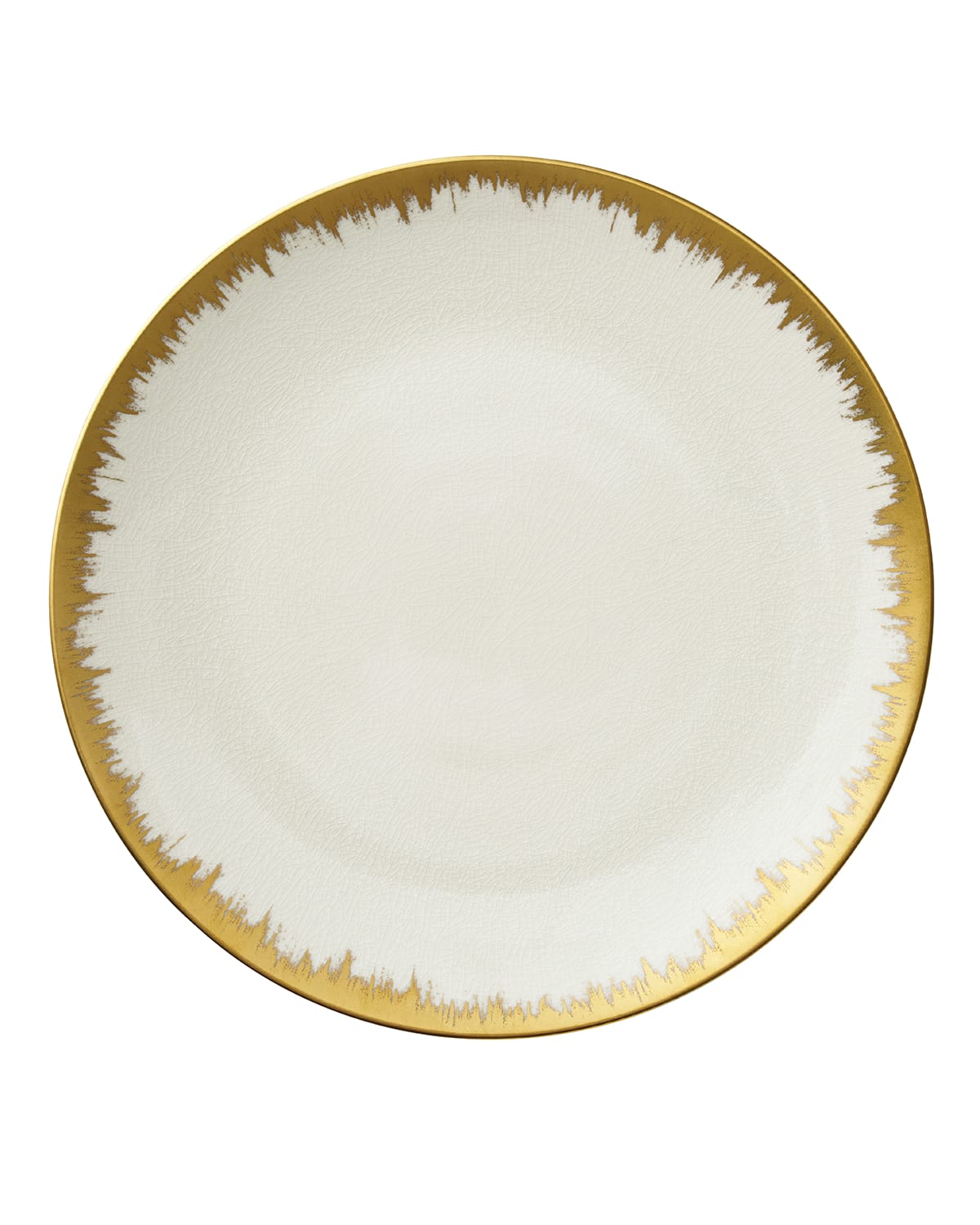 Opal Golden Brushstroke Charger Plate