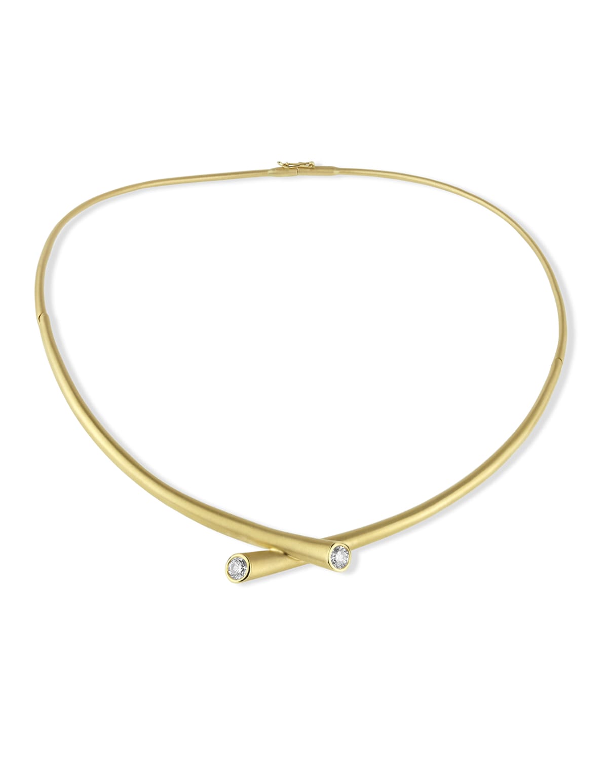 18k Gold Collar Necklace with Diamonds