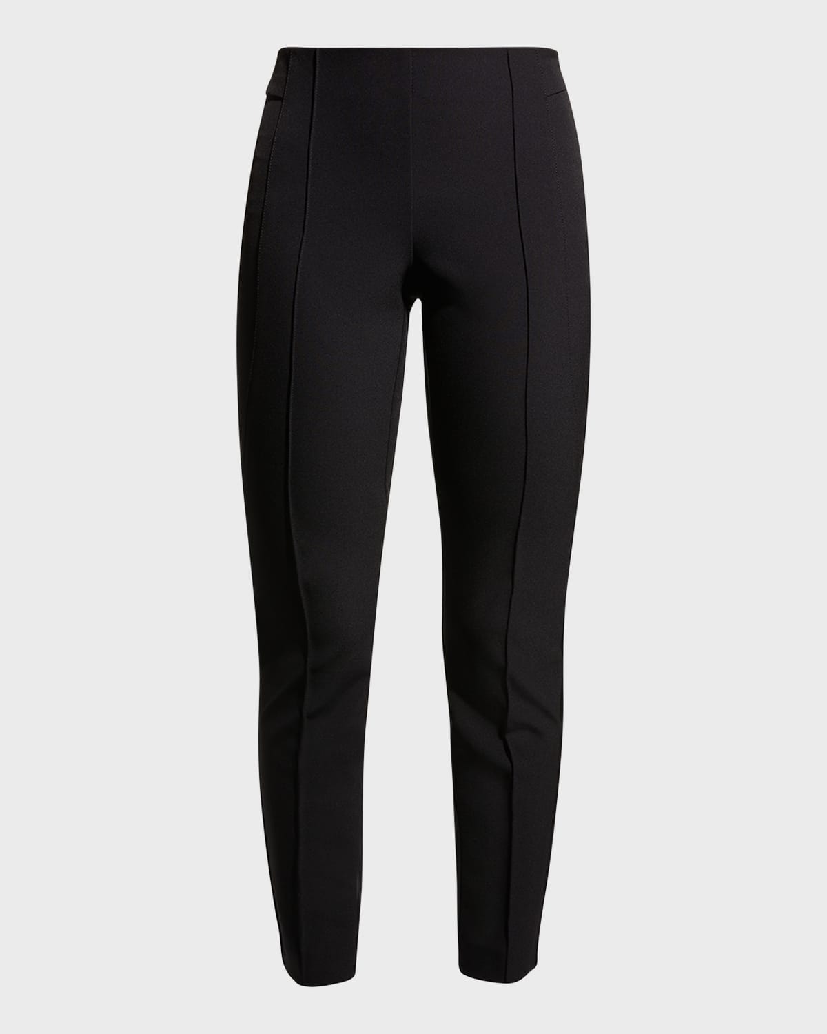 Lafayette 148 Gramercy Acclaimed-stretch Pants In Black