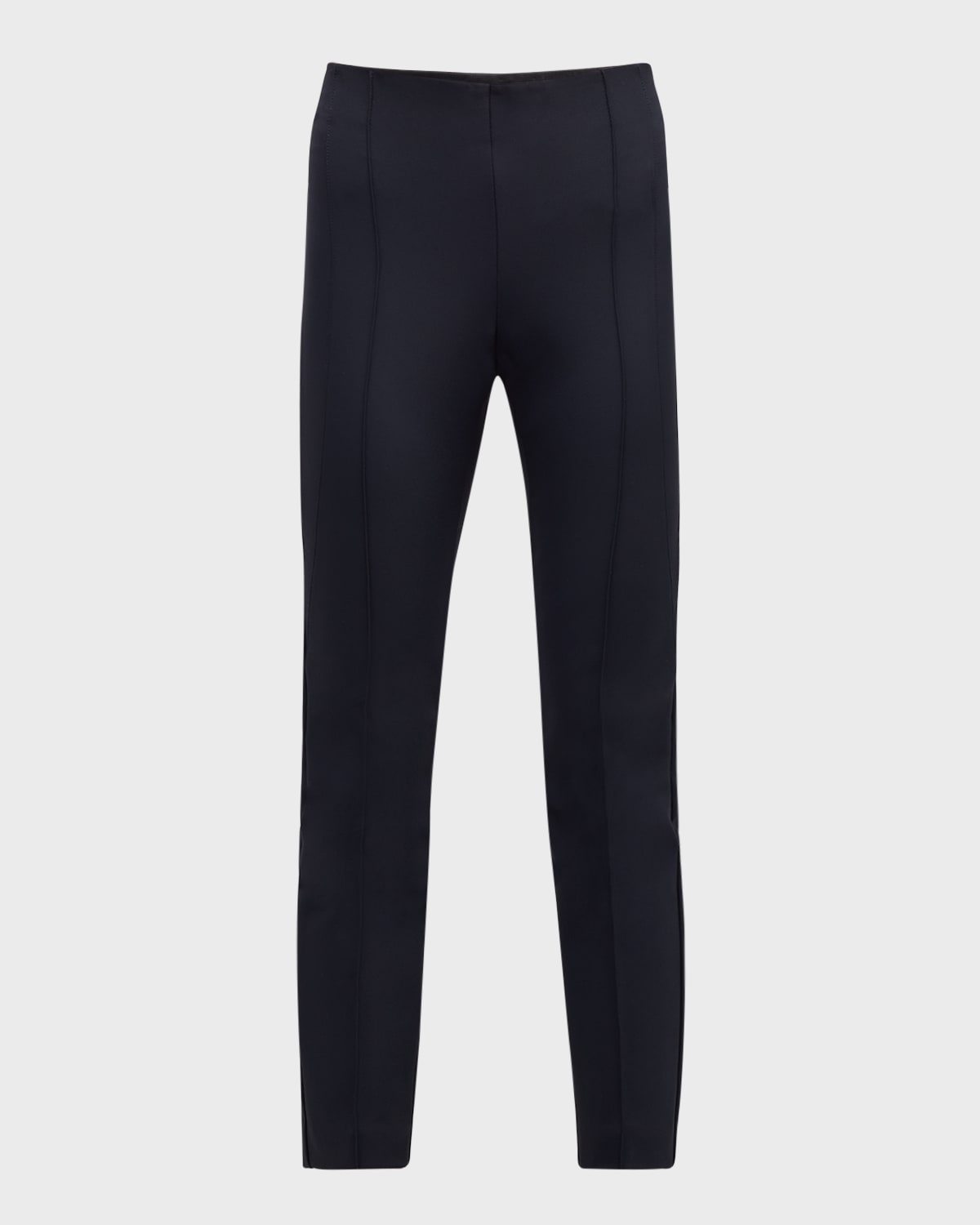 Shop Lafayette 148 Gramercy Acclaimed-stretch Pants In Ink