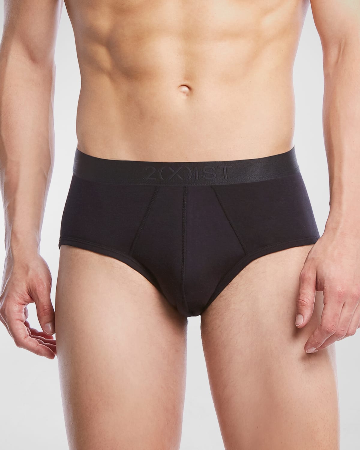 Shop 2(x)ist Pima Contour Stretch Briefs In Black