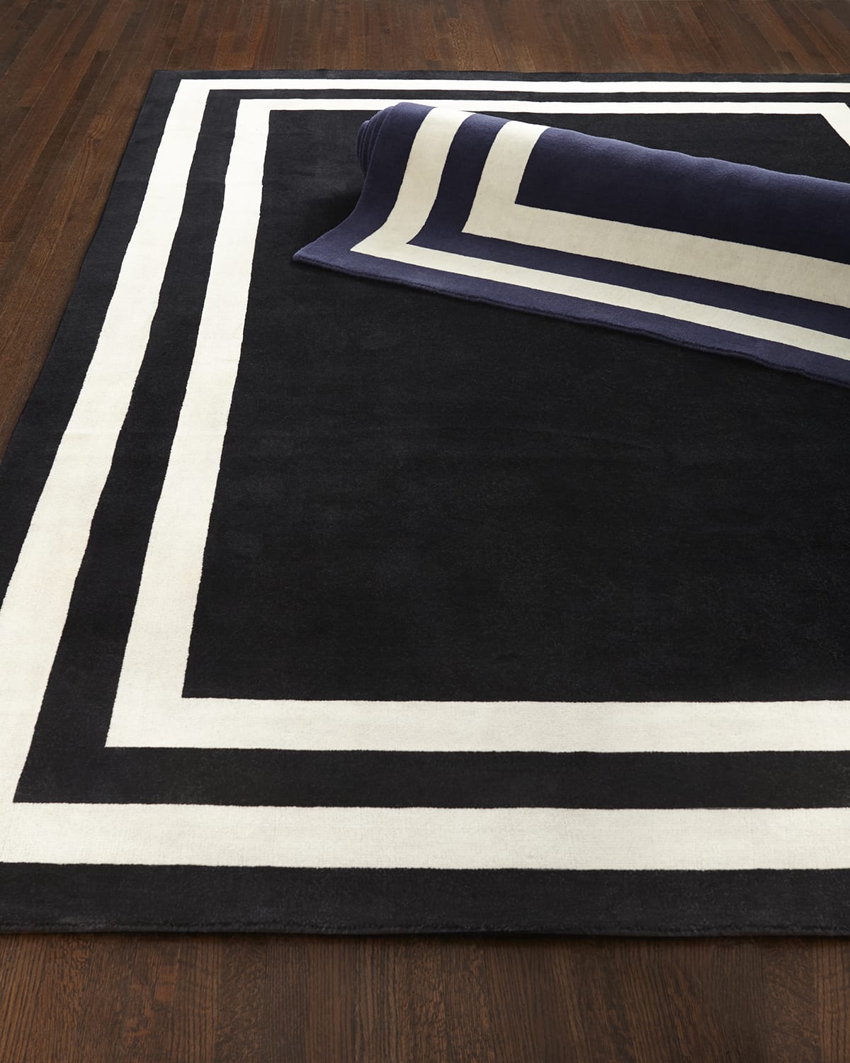 Polo Ralph Lauren Fitzgerald Border Rug, 8' X 10' In Midnight