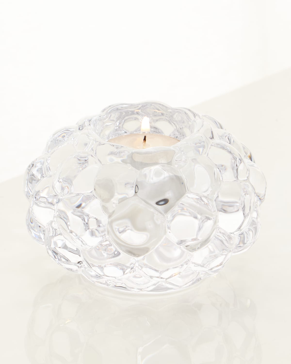 Orrefors Raspberry Votive