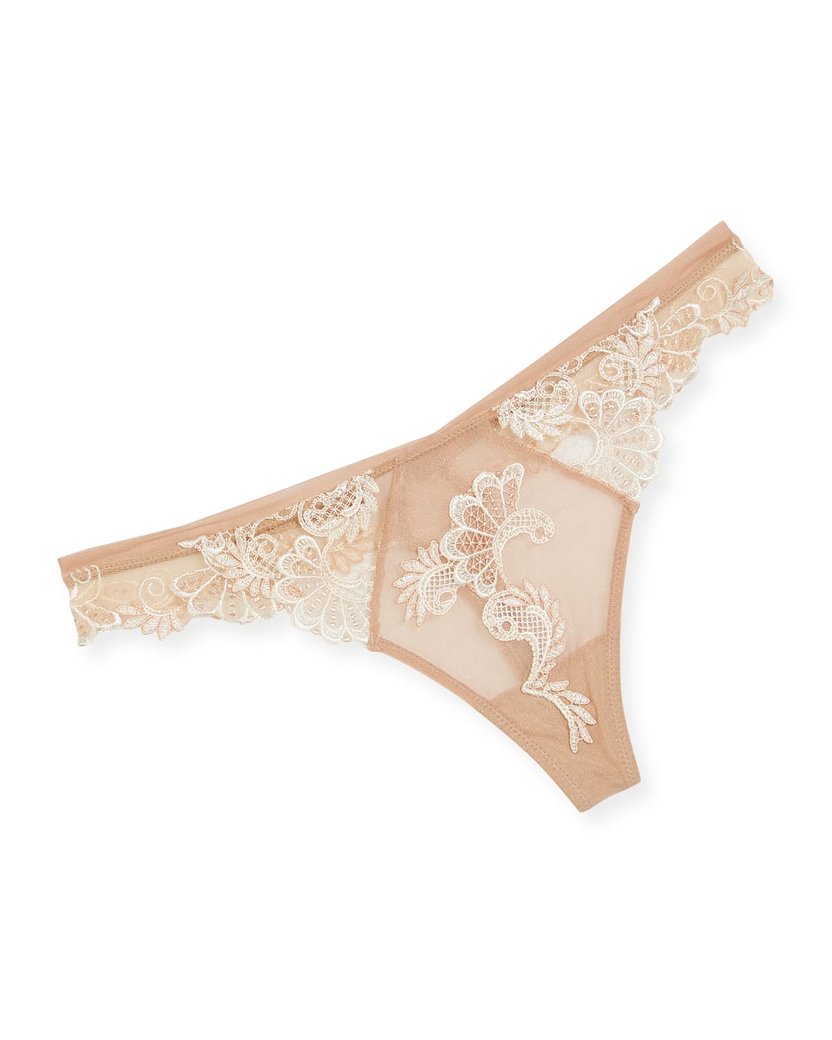 Dressing Floral-Lace Thong