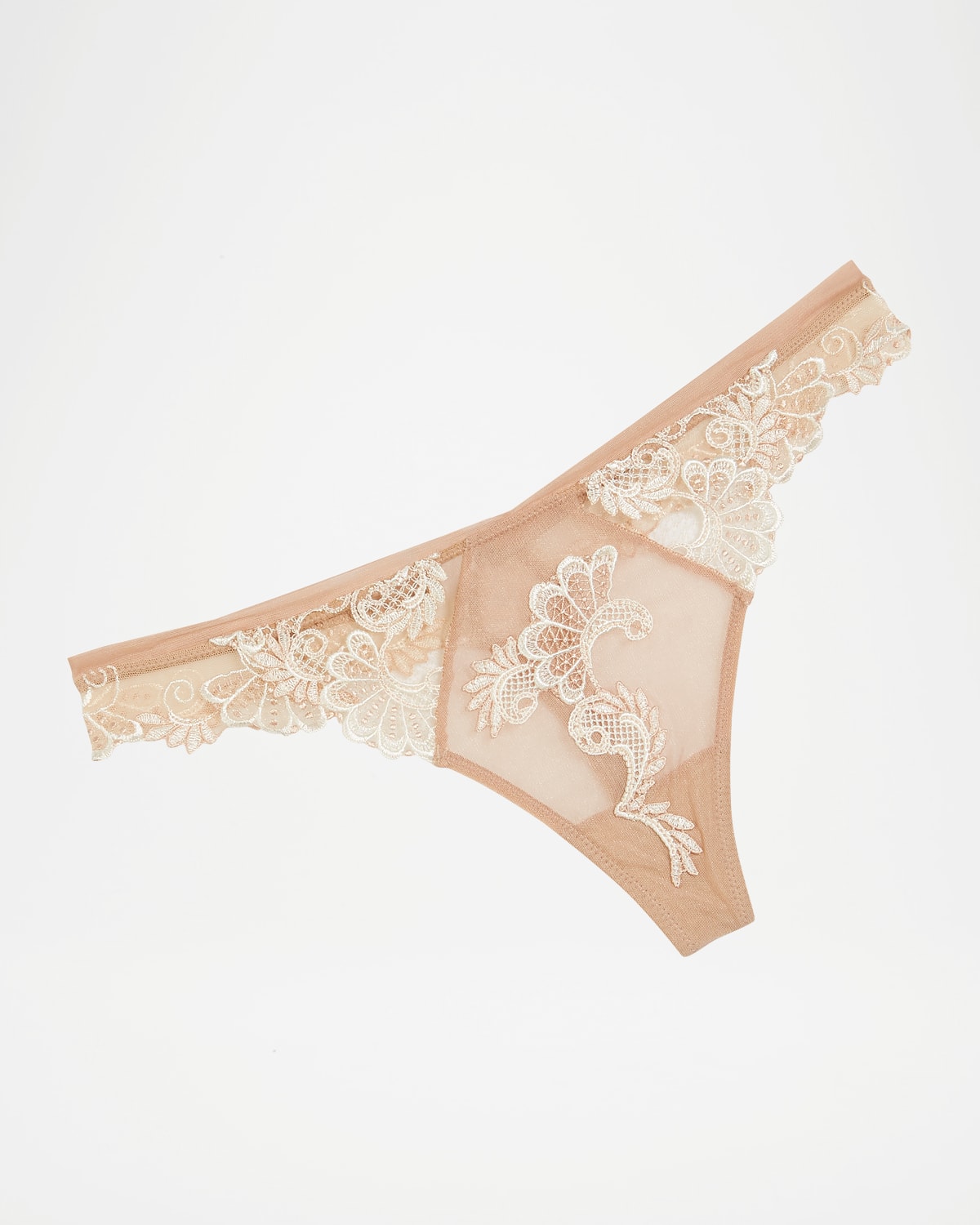 Dressing Floral-Lace Thong