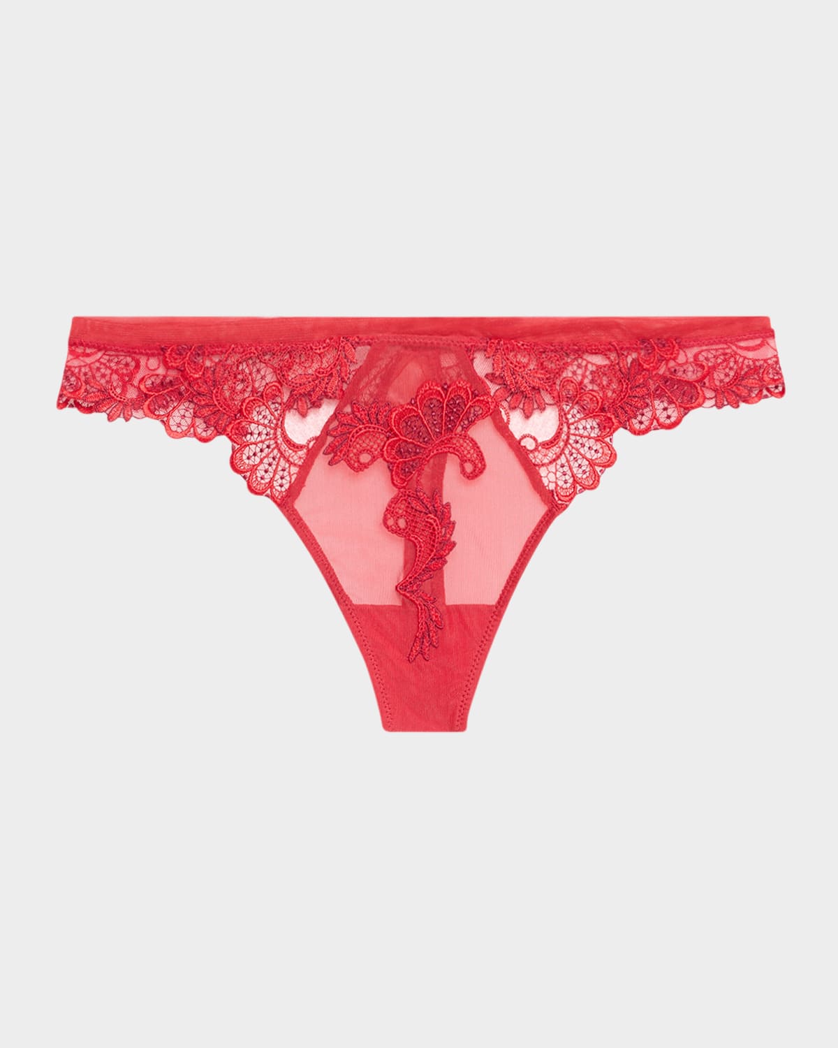 Shop Lise Charmel Dressing Floral-lace Thong