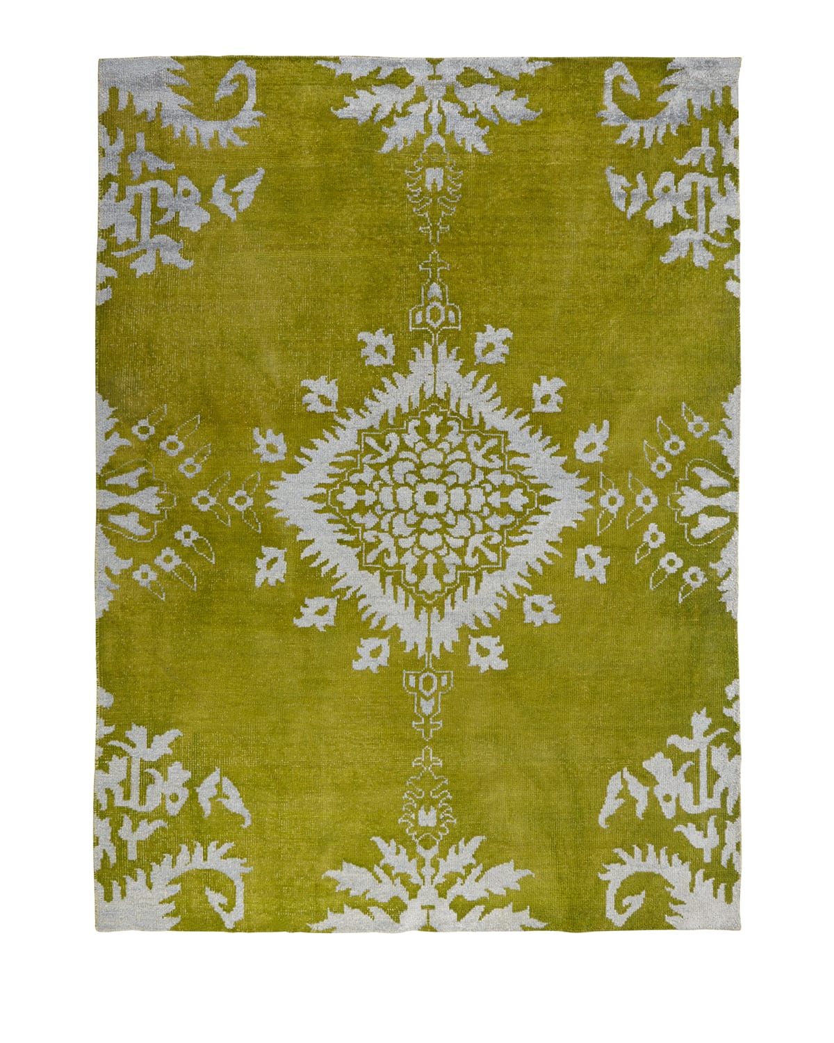 Shop Safavieh Livingston Hand-knotted Rug, 8' X 10' In Chartreuse