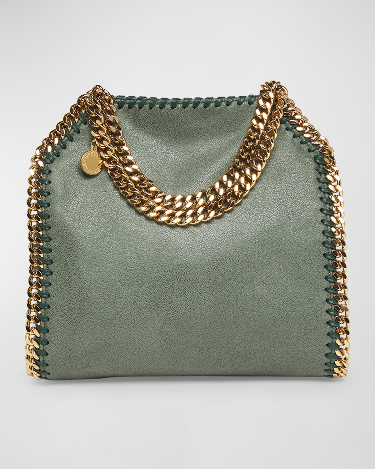 Stella Mccartney Falabella Mini Tote Bag In Stone Green ModeSens