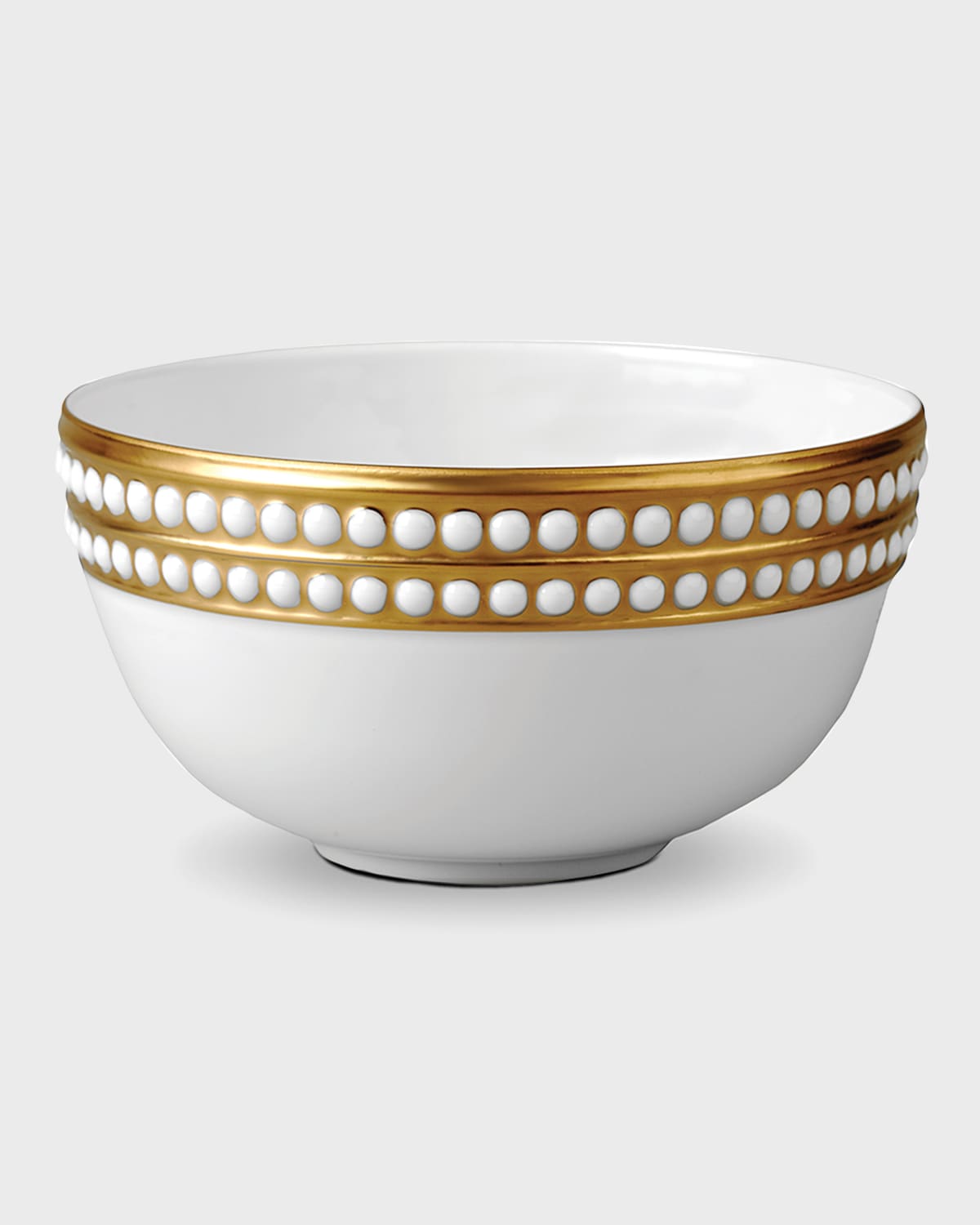 L'OBJET PERLEE GOLD CEREAL BOWL