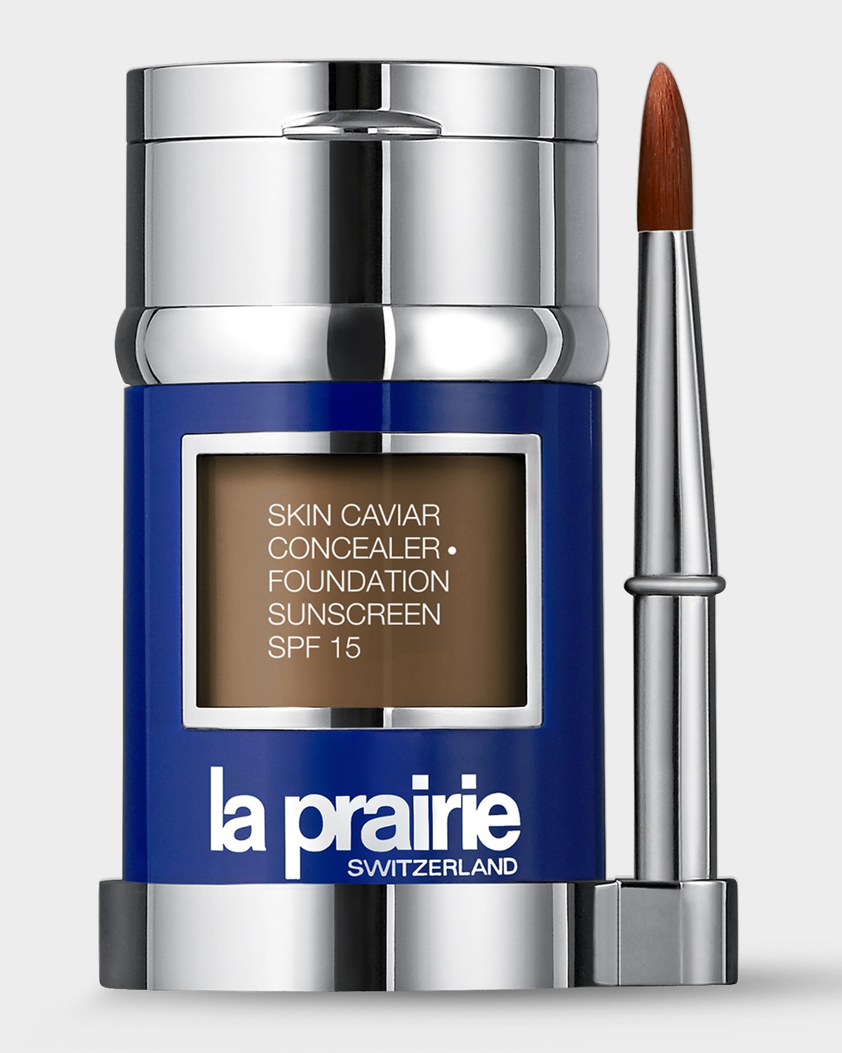 Shop La Prairie Skin Caviar Concealer + Foundation Spf 15, 1 Oz. In Nutmeg