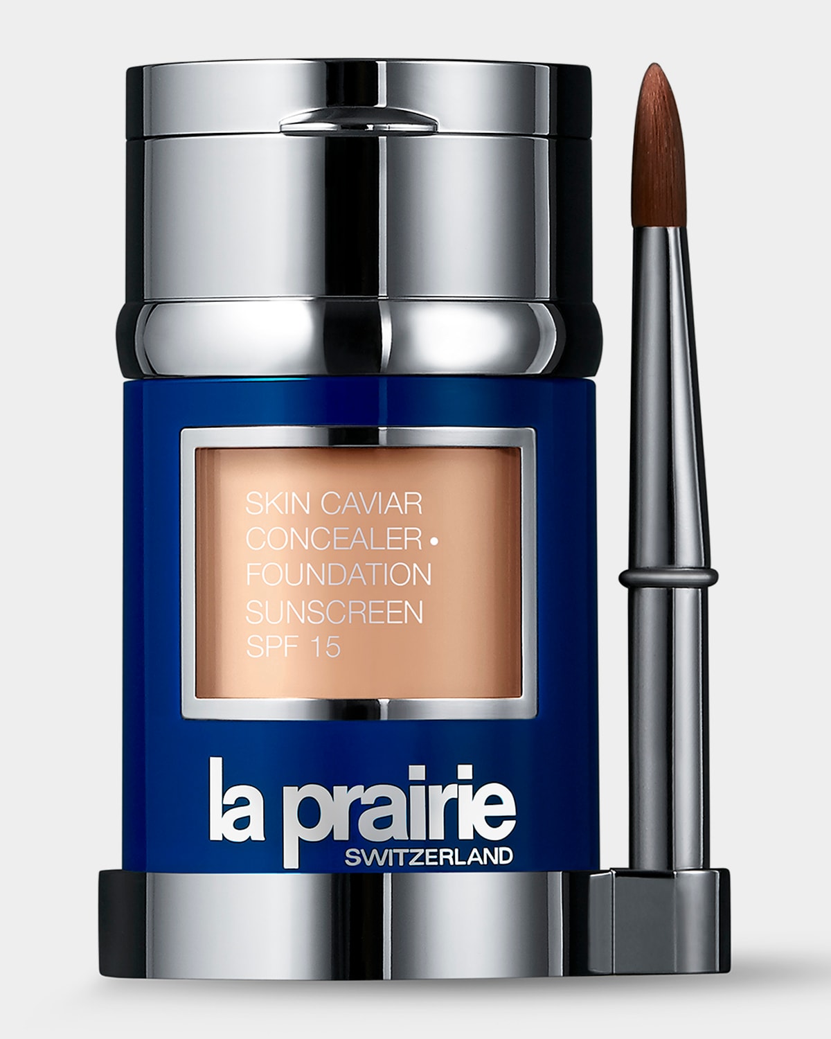 Shop La Prairie Skin Caviar Concealer + Foundation Spf 15, 1 Oz. In Peche