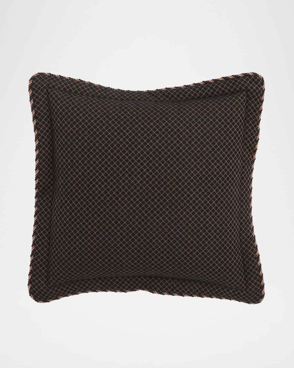 Austin Horn Collection Gustone Diamond-pattern European Sham In Black