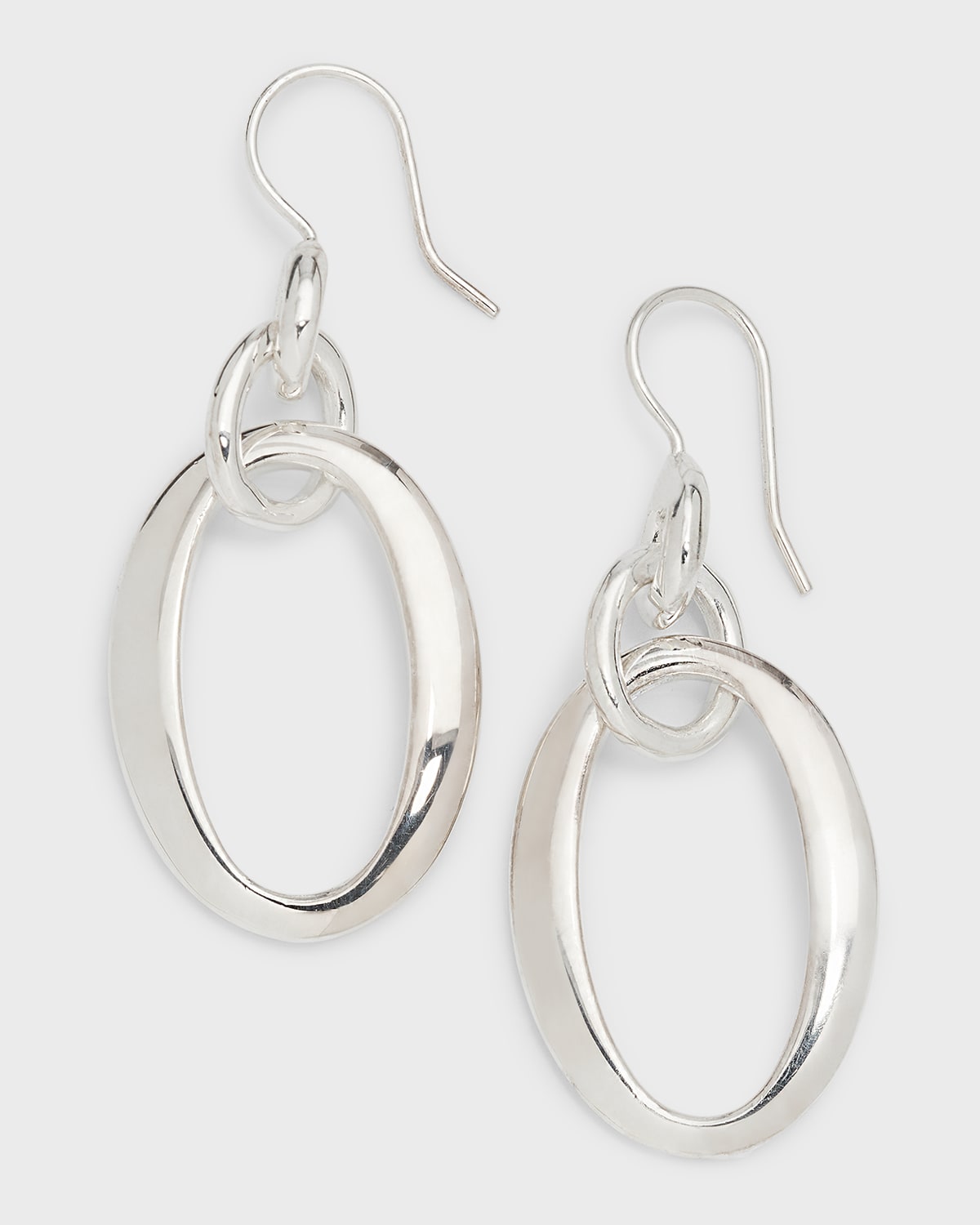 Ippolita Silver Glamazon Short Oval Link Earrings