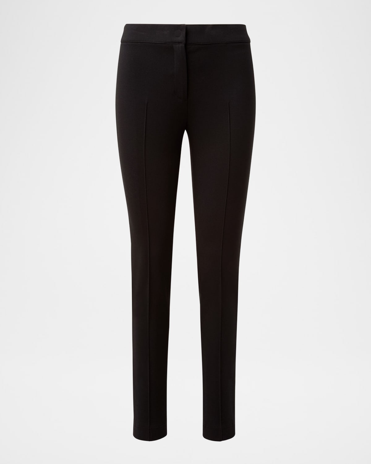 Akris Punto Mara Skinny Knit Pants In Dark Brown