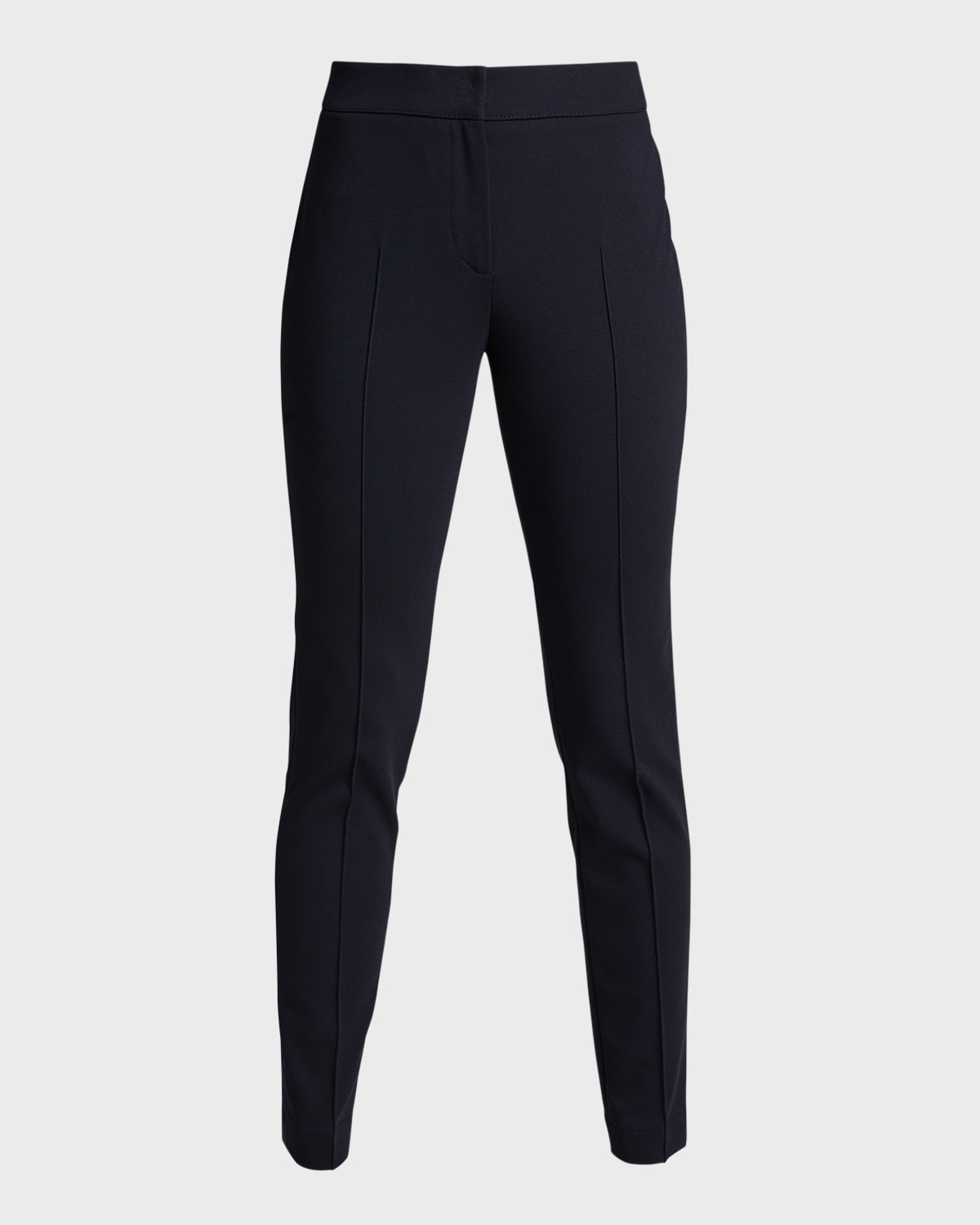 Shop Akris Punto Mara Skinny Knit Pants In Navy