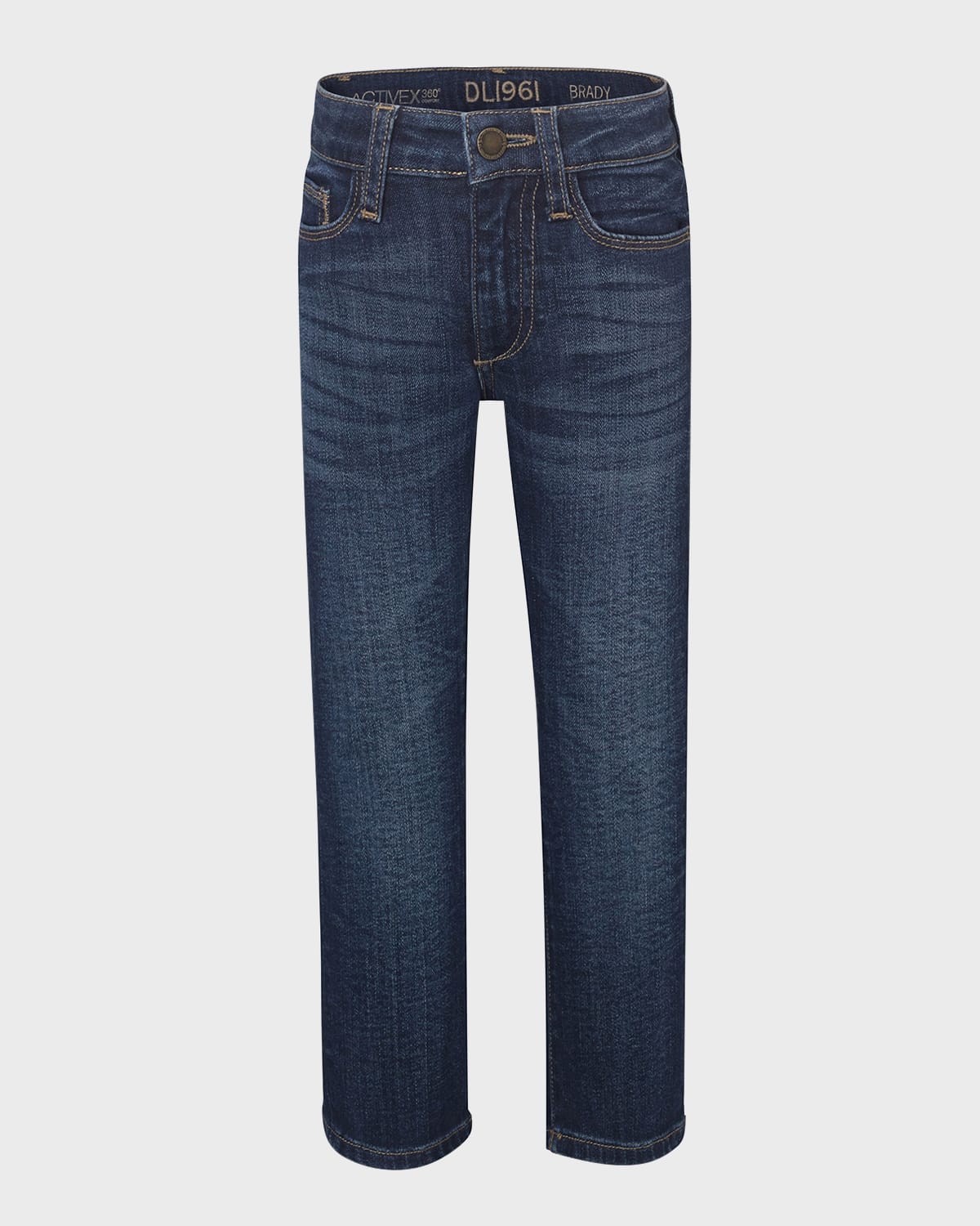 Shop Dl1961 Boy's Brady Straight Leg Dark Rinse Jeans In Ferret