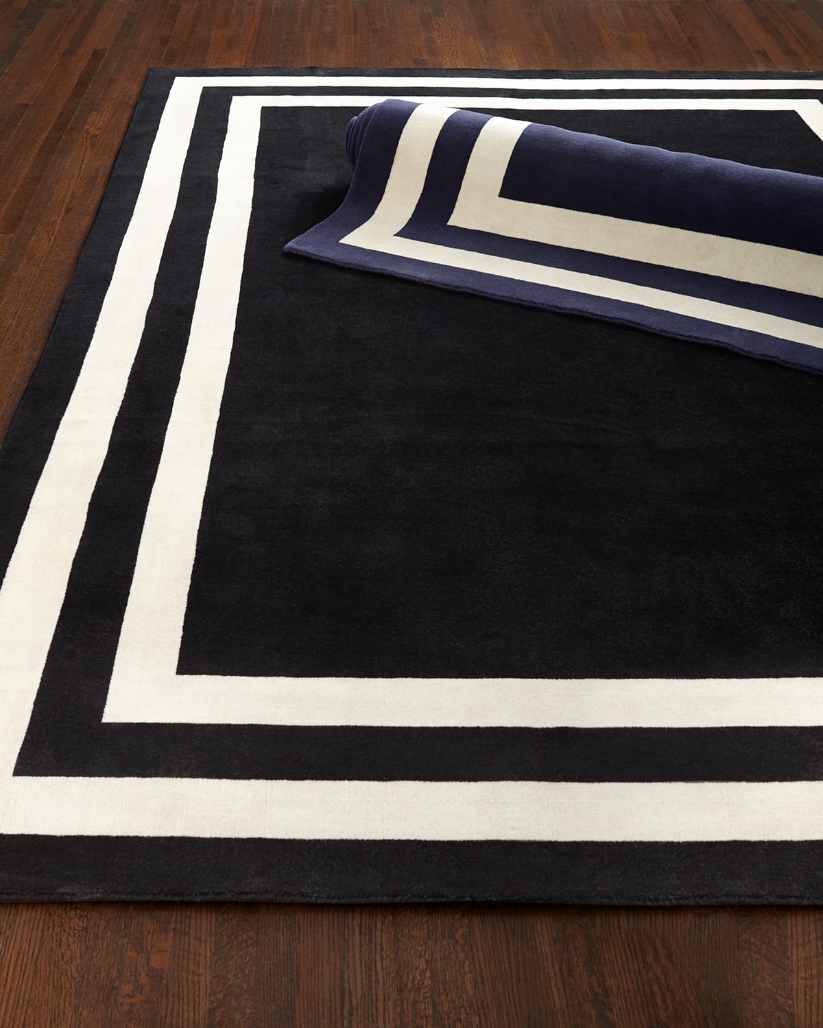 Polo Ralph Lauren Fitzgerald Border Rug, 10' X 14' In Jet Black