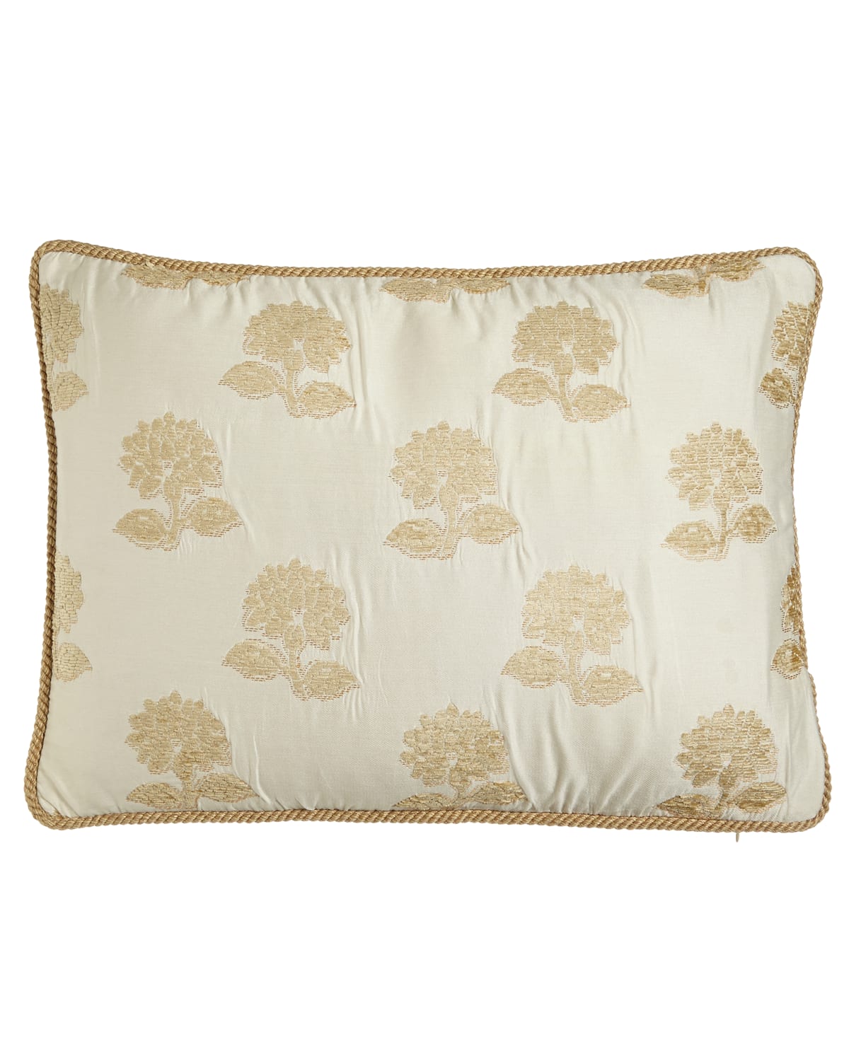 Austin Horn Collection Antoinette King Sham With Chenille Flowers & Cord Trim