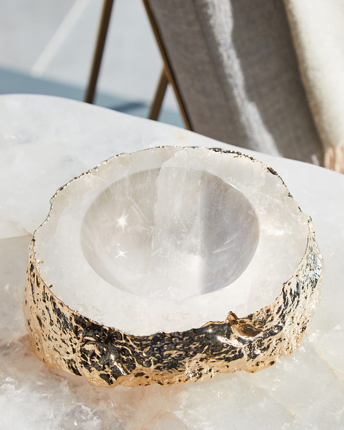 Anna New York Sterling Silver-plated Agate Bowl