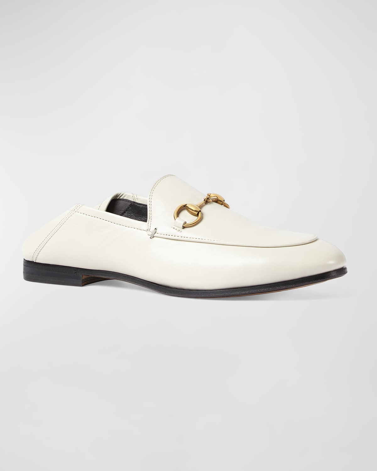Gucci Brixton Leather Horsebit Loafers