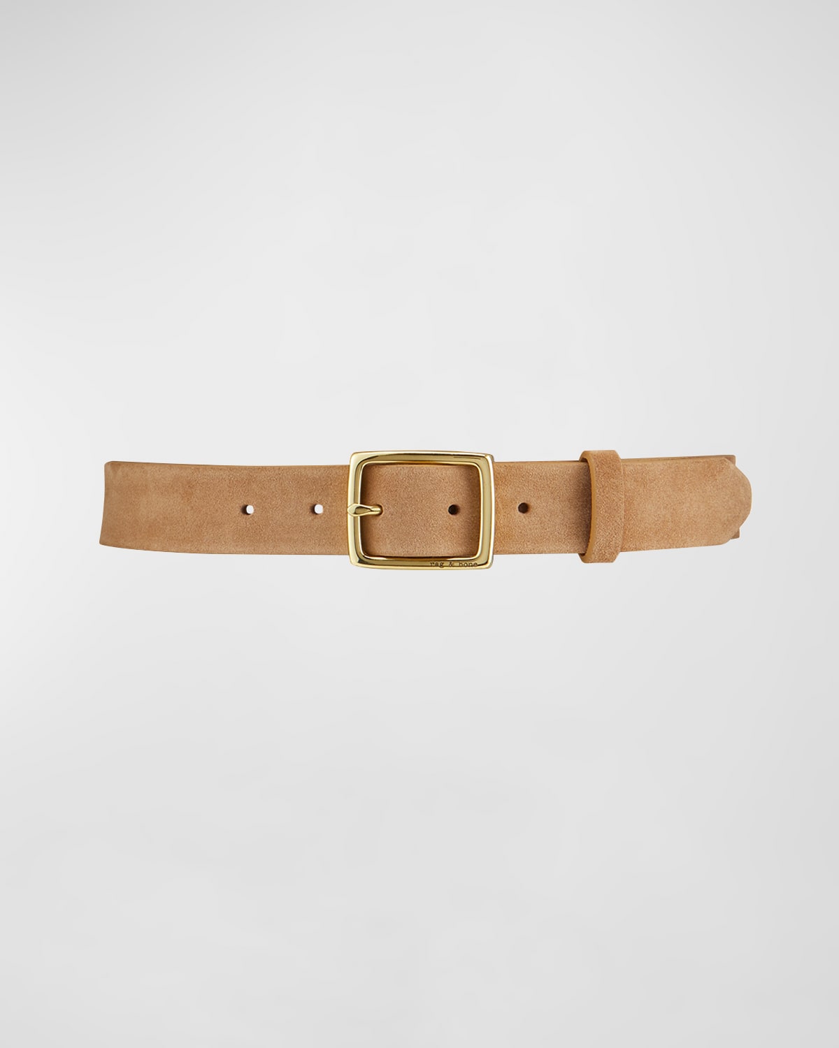 Shop Rag & Bone Suede Boyfriend Belt, Camel