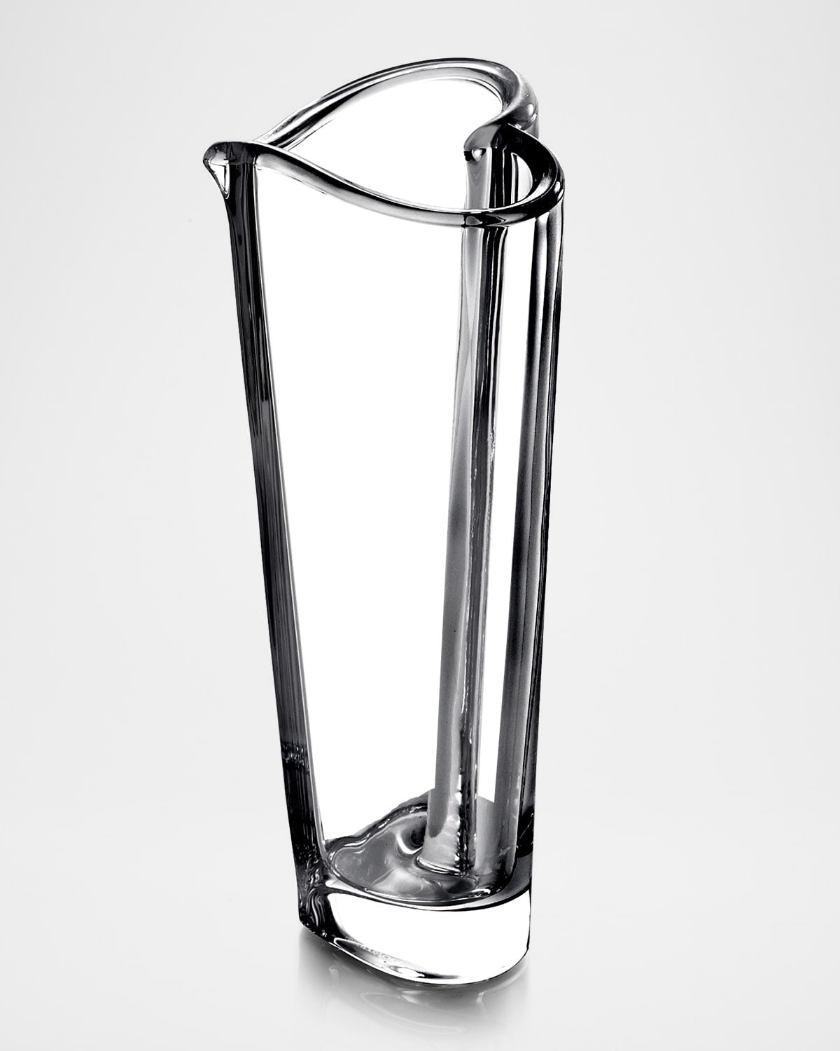 Orrefors Heart Bud Vase In Metallic