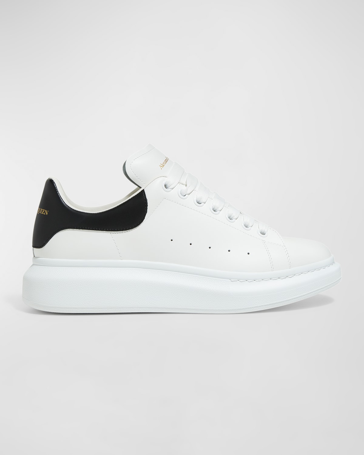 ALEXANDER MCQUEEN MEN'S OVERSIZED LARRY BICOLOR LEATHER LOW-TOP SNEAKERS