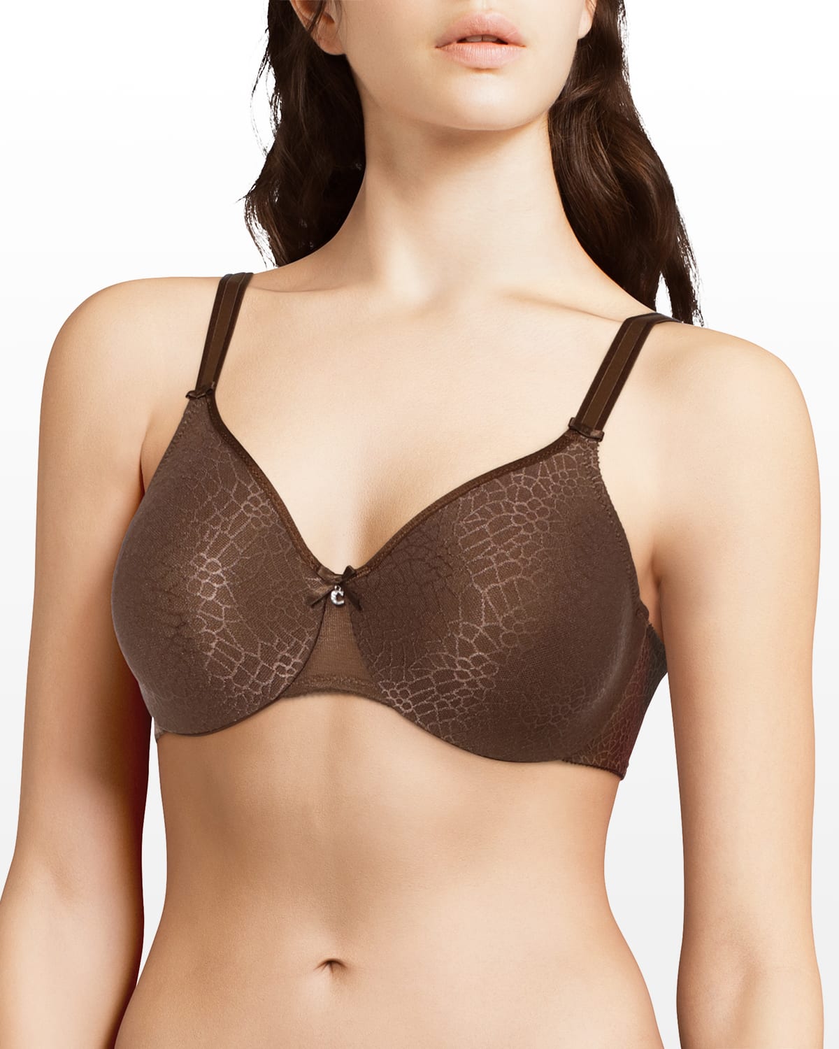 Chantelle C Magnifique Minimizer Bra In Neutral Leopard